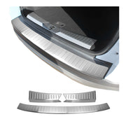 Rear Bumper Guard & Trunk Sill Cover Set for Ford Escape 2013-16 Pre-FL Brushed