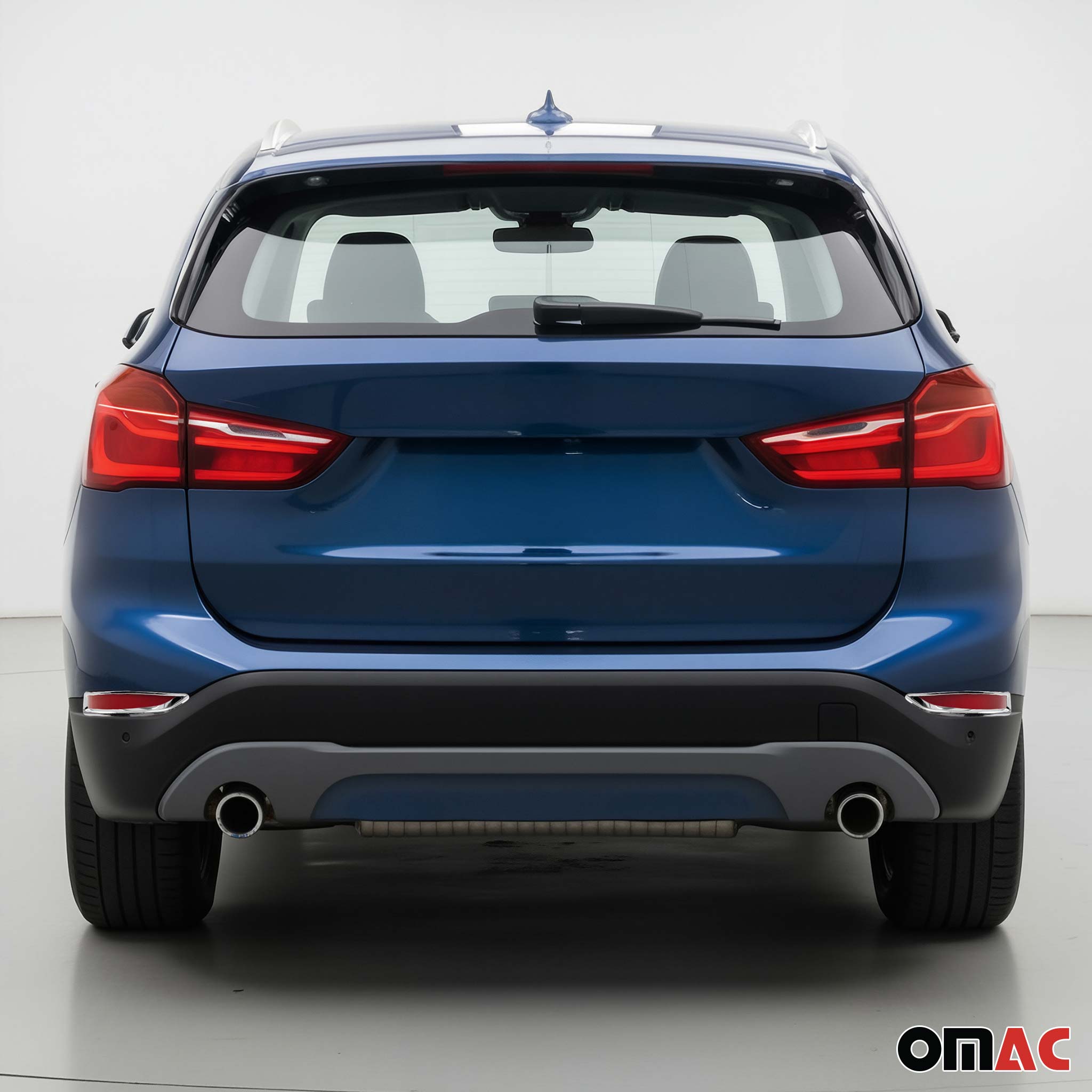 2016-2022 BMW X1 F48 xLine Rear Fog Light Lamp Frame Trim ABS Chrome 2 Pcs