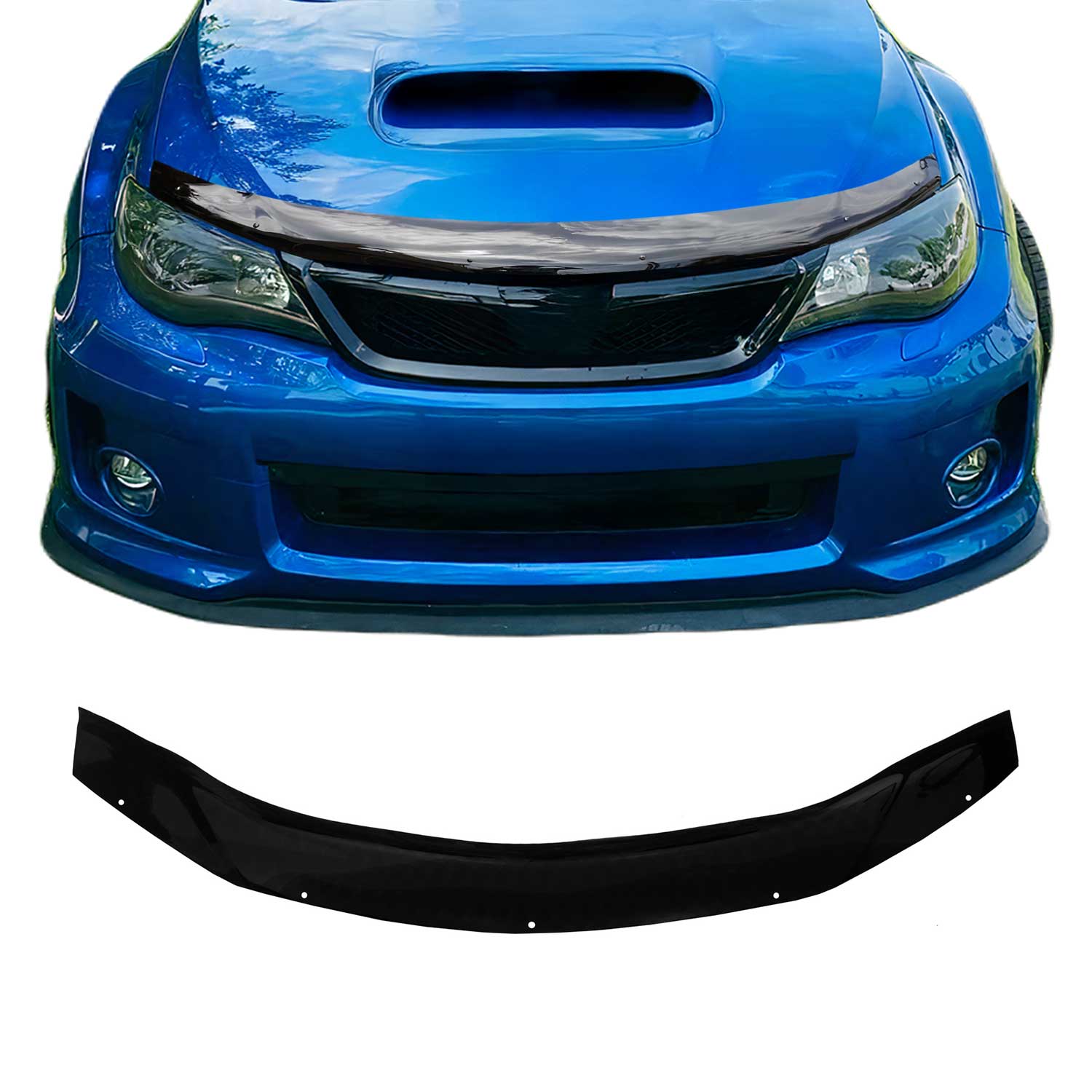 2008-2011 Subaru Impreza Front Bug Shield Hood Deflector 1 Pc Smoke