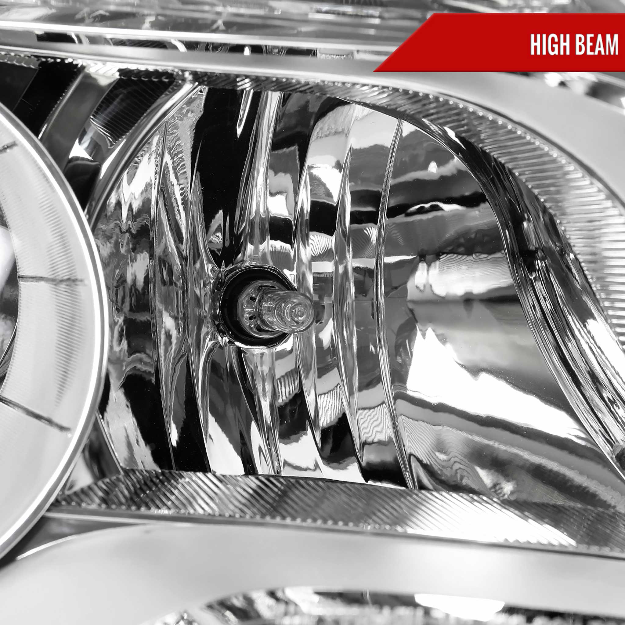 For Chevrolet Equinox 2010-2015 Passenger Side Factory Style Headlight Chrome Housing Clear Lens