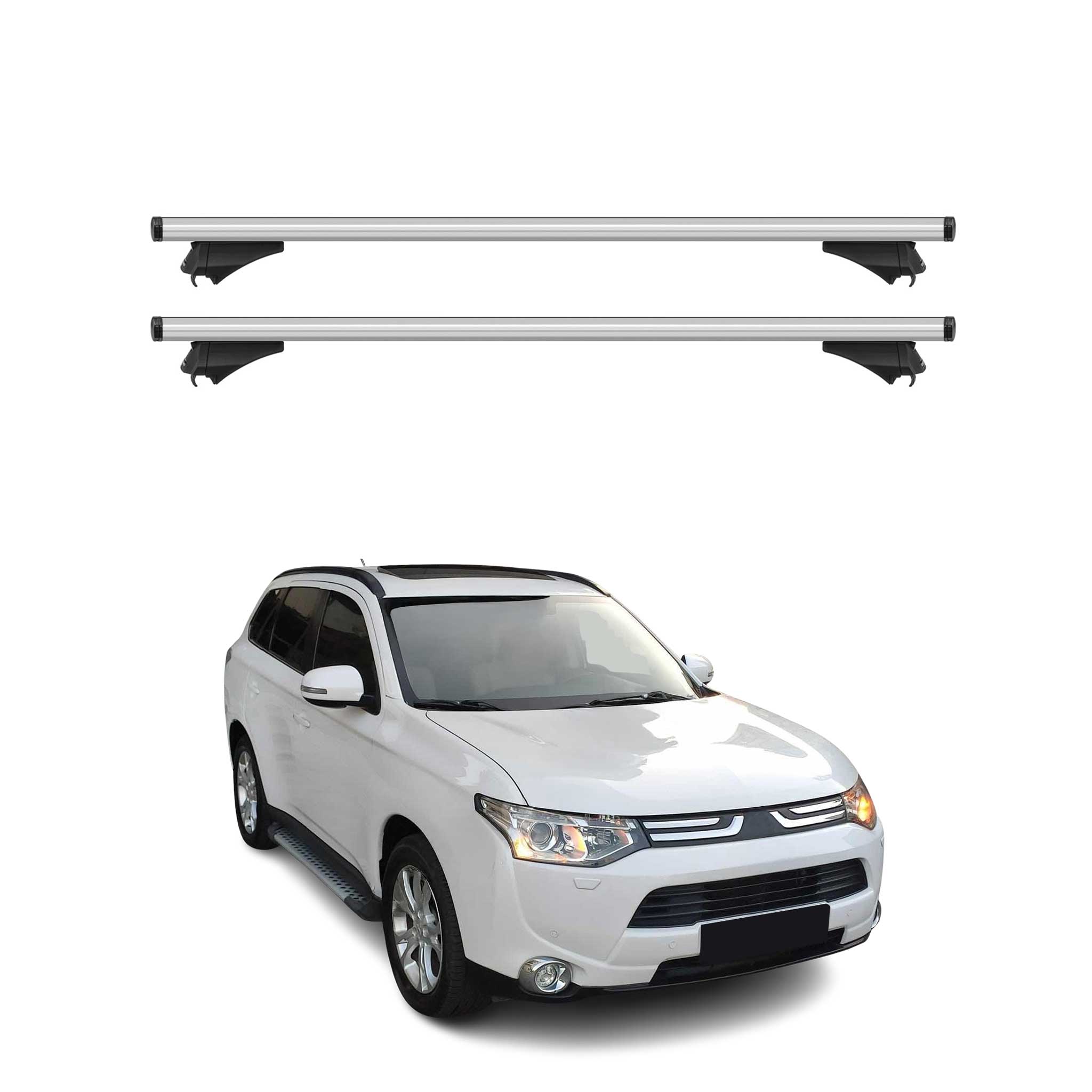 2014-2020 Mitsubishi Outlander Roof Rack Cross Bars Silver