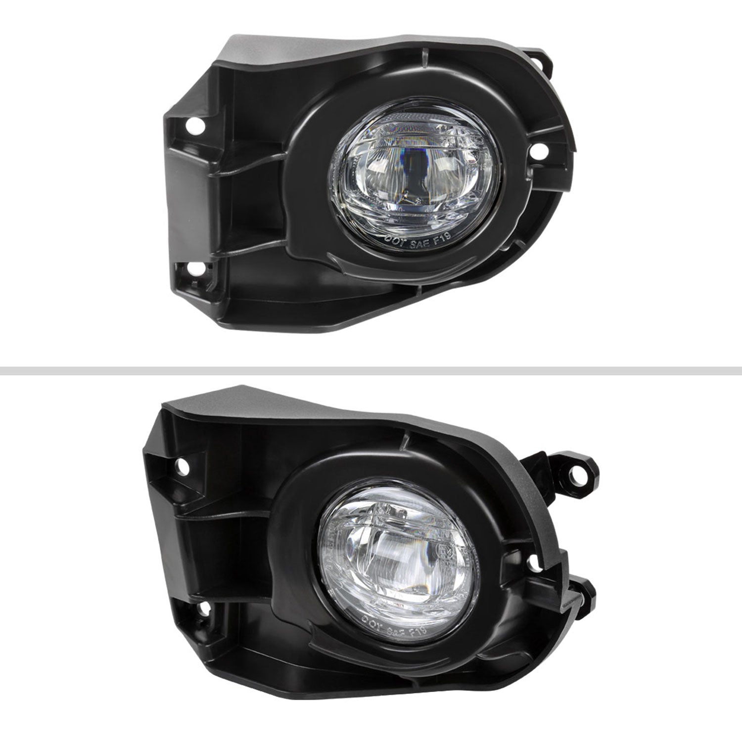 2022-2023 Toyota Corolla Cross LED Fog Lights Kit Chrome Housing/Clear Lens