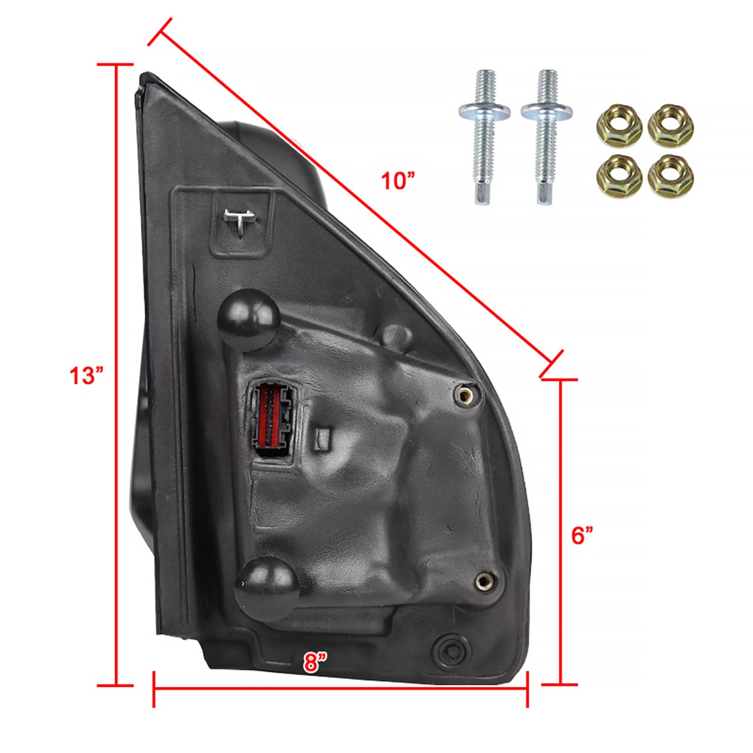 2017-2019 Ford F-250/350/450/550 Super Duty Heated&Manual Towing Mirrors Smoke