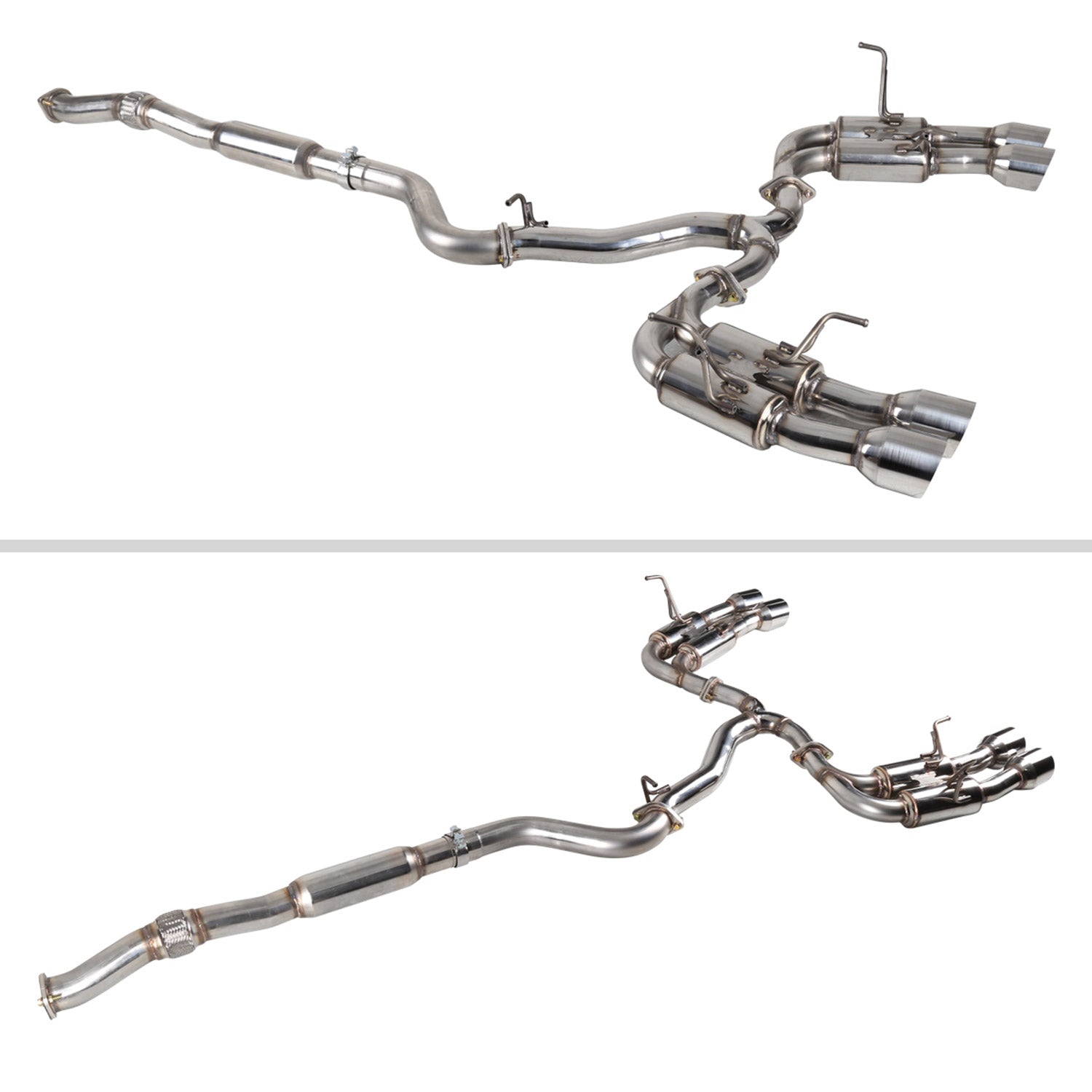 2015-2022 Subaru WRX STI 4" Quad Tip Stainless Steel Catback Exhaust System