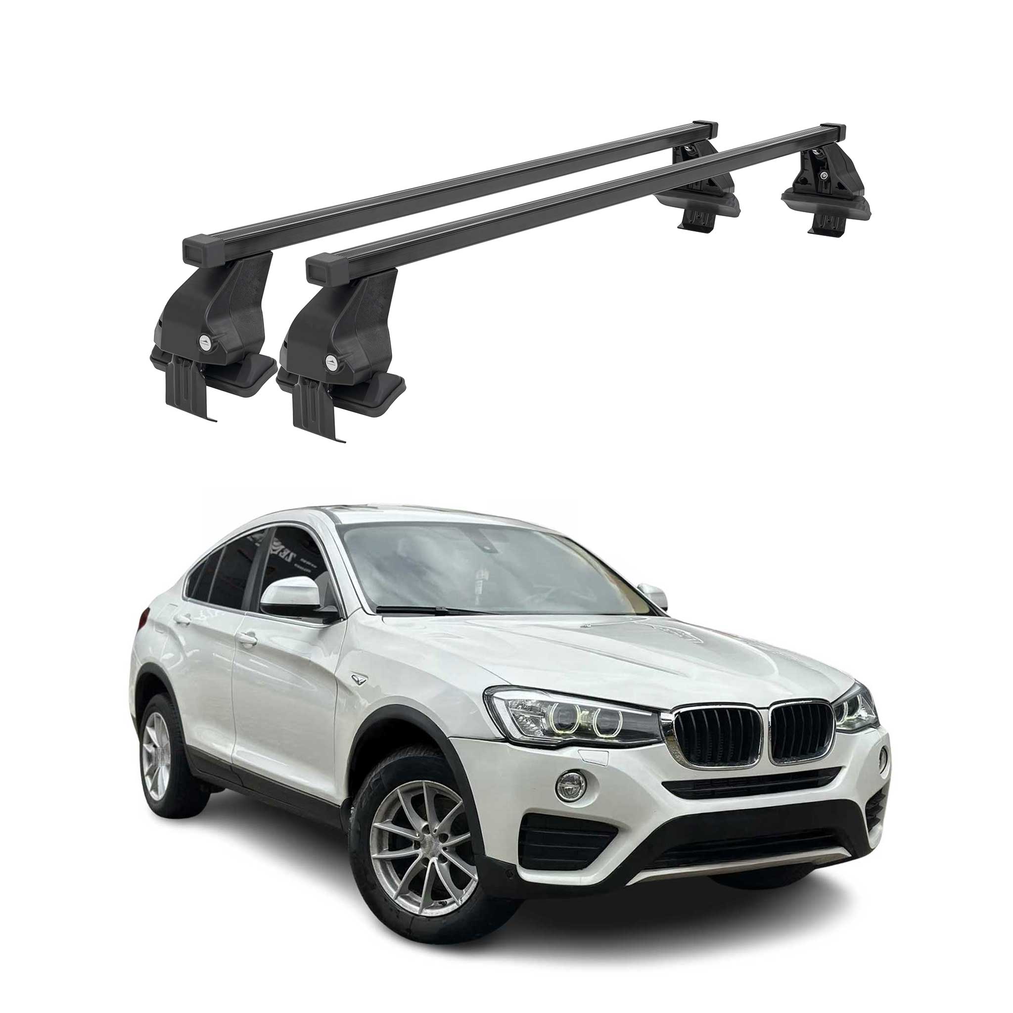 2015-2018 BMW X4 F26 Roof Rack Cross Bars Black