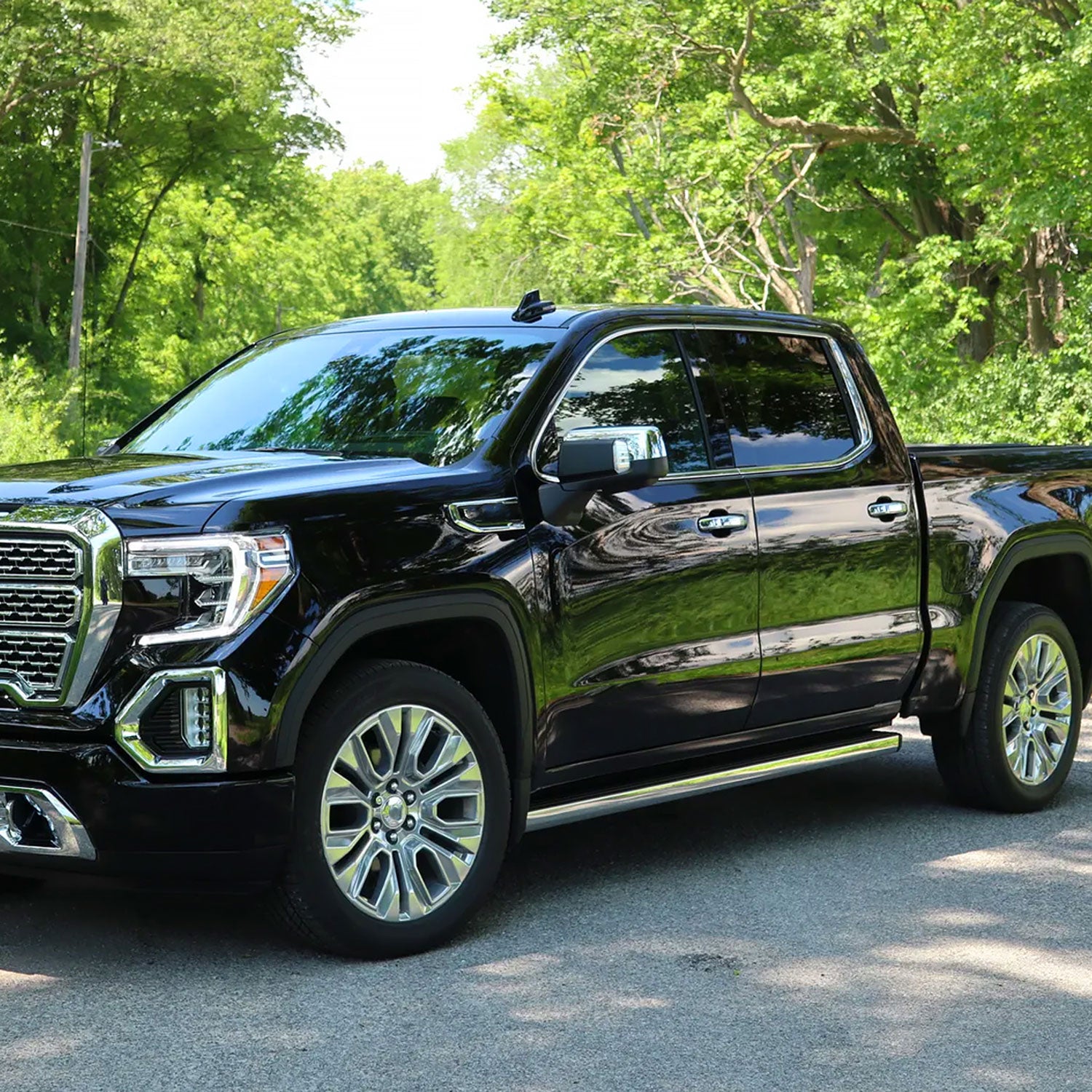 2019-2024 GMC Sierra 1500 Chrome Manual Fold & Heated Side Mirror Driver Side