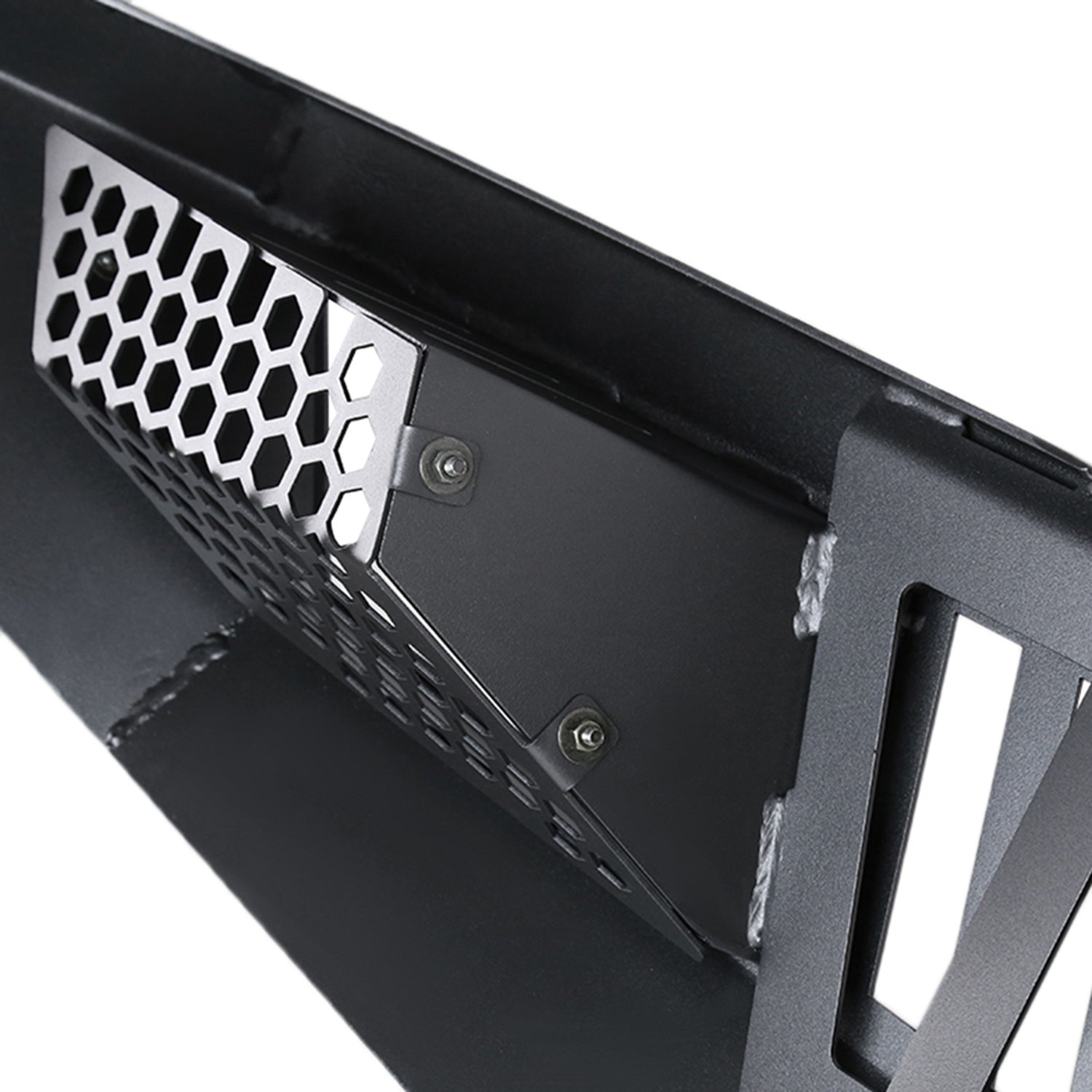 2009-2014 Ford F-150 Black Heavy Duty Steel Front Bumper & LED Light Ports