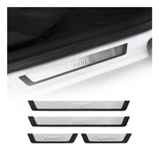 Toyota C-HR RAV4 Door Sill Scuff Plate Scratch Protector Sport Brushed Stainless Steel 4Pcs