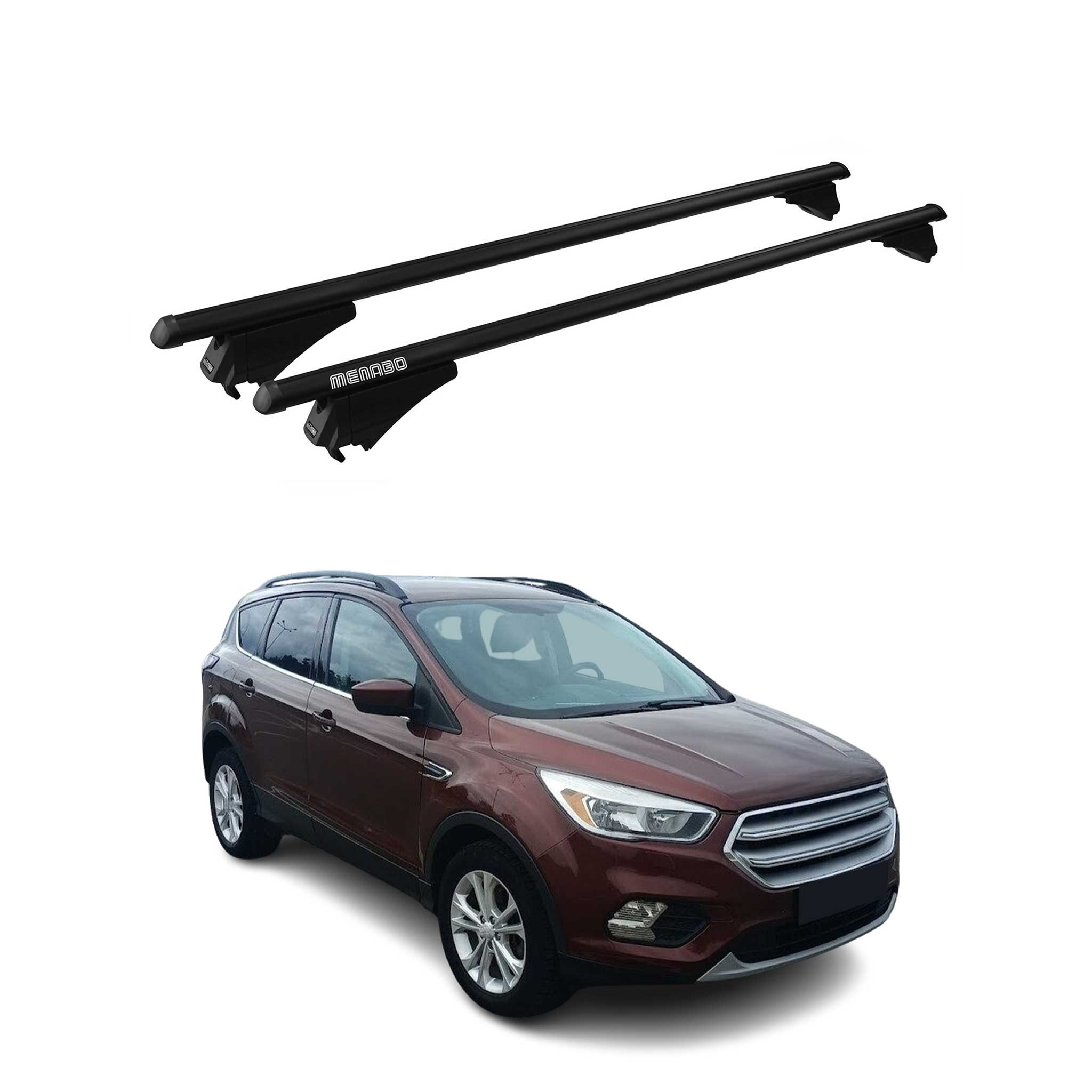 2013-2019 Ford Escape Roof Rack Cross Bars Black