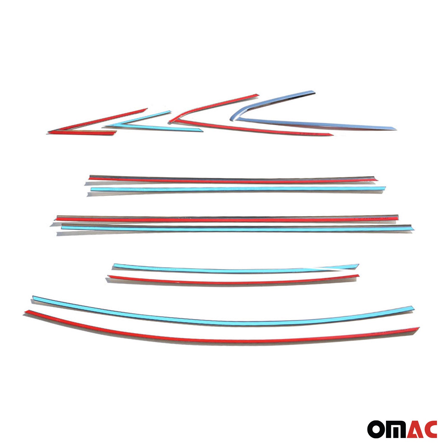 2012-2018 Ford Focus Sedan Window Molding Trim Streamer Stainless Steel