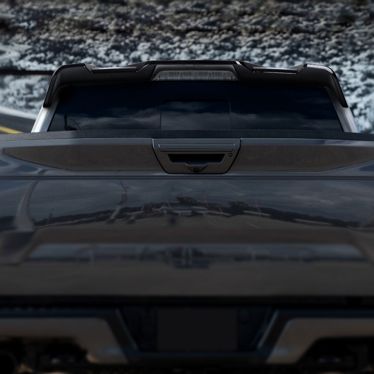 2015-2020 Ford F-150 1PC Rear Roof Glossy Black Truck Spoiler Wing