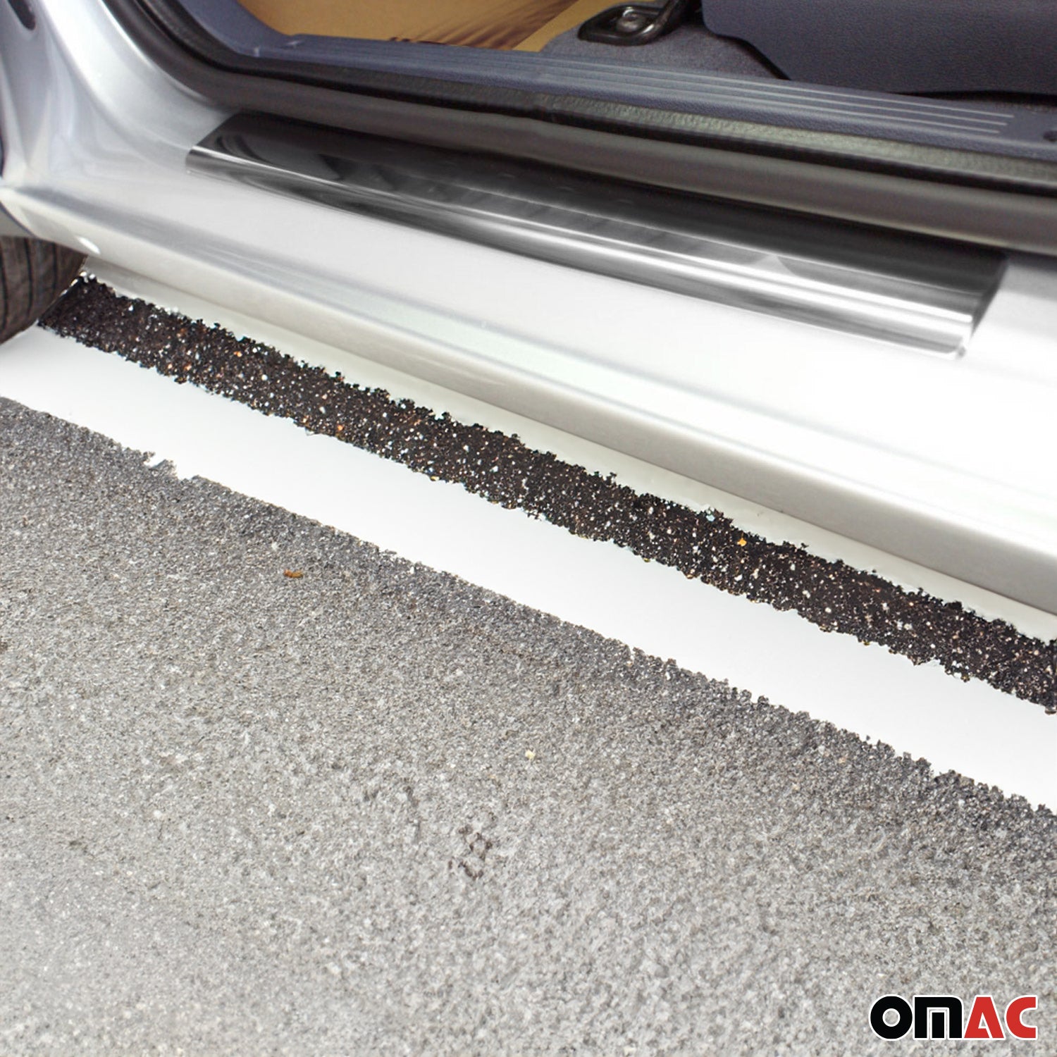 2014-2019 Ford Transit Connect Door Sill Scuff Plate Scratch Stainless Steel 2 Pcs