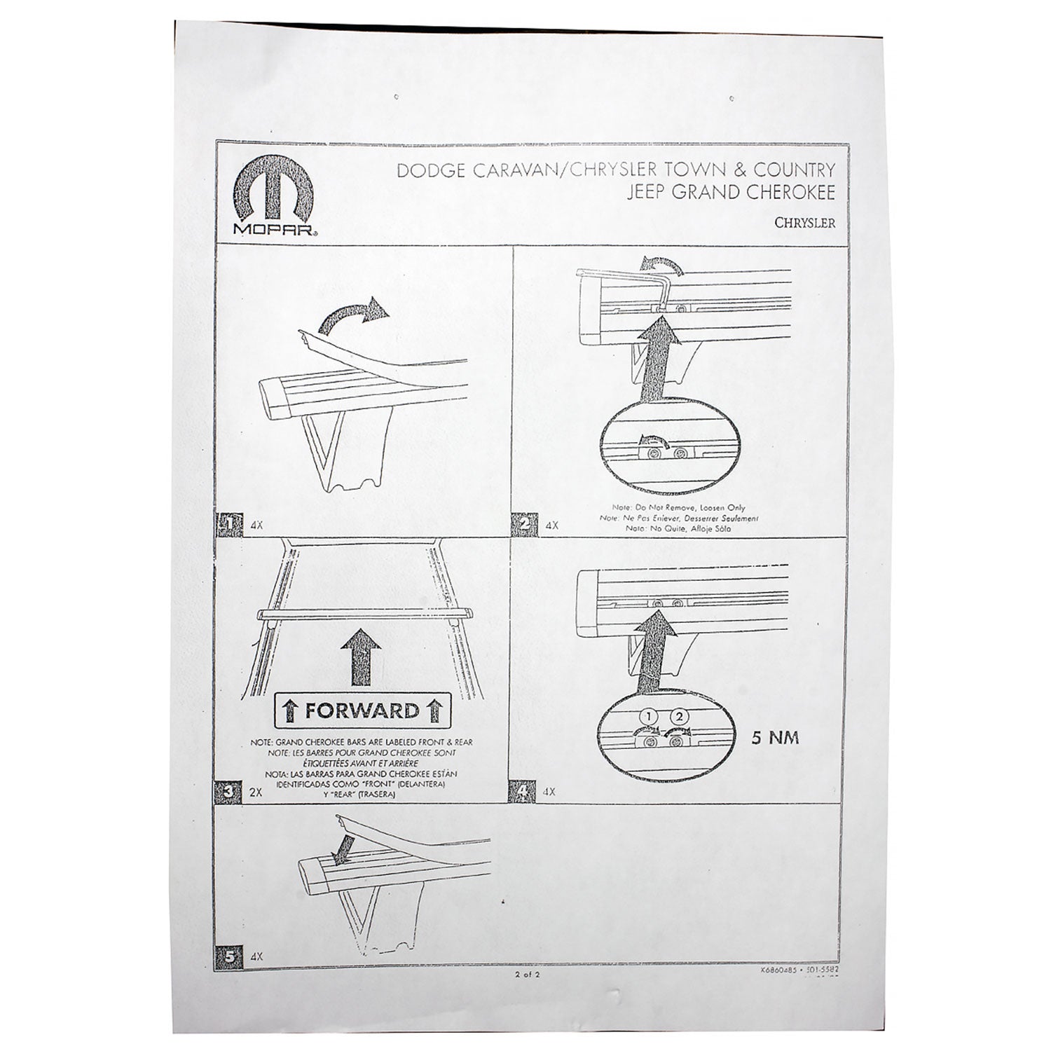 2011-2018 Jeep Grand Cherokee Aluminum Roof Rack Cross Bars Black