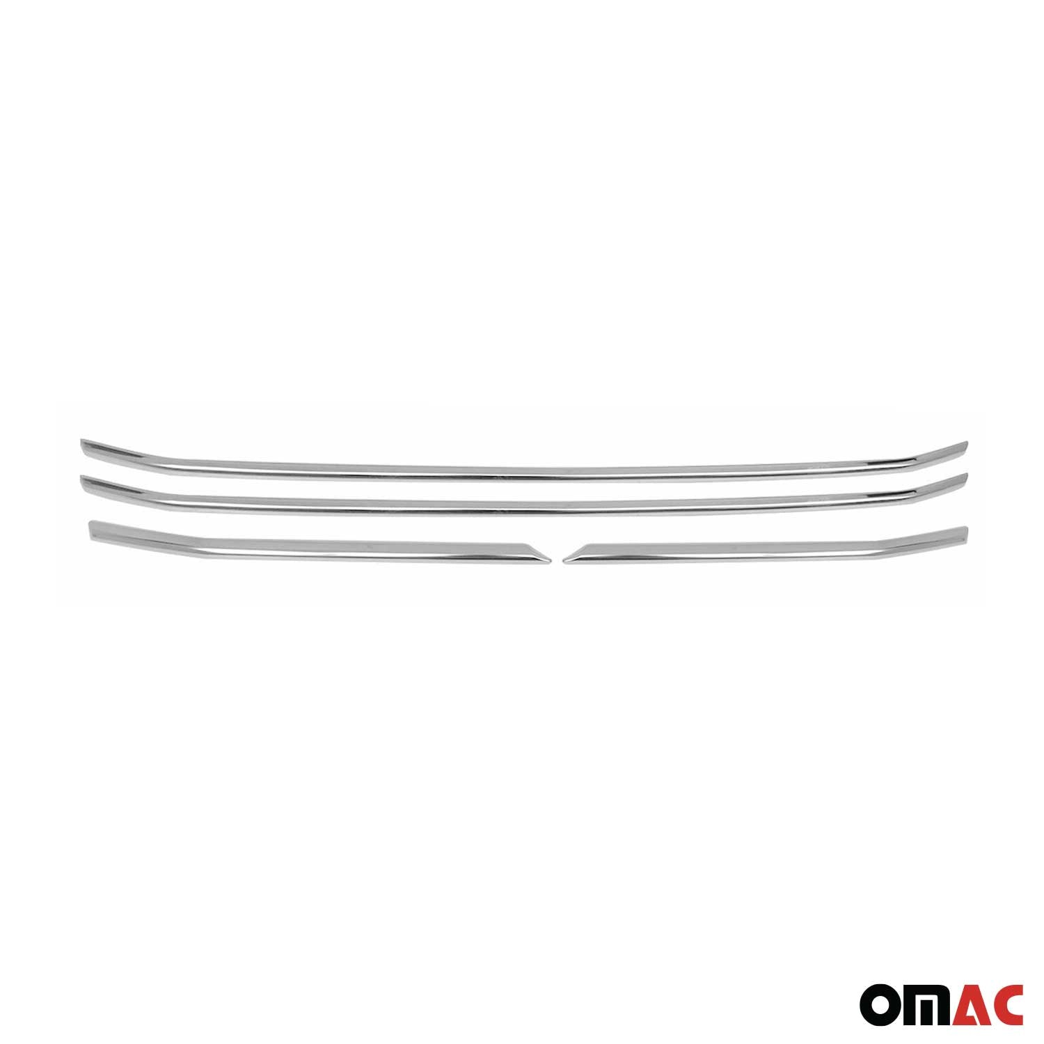2021-2026 Ford Transit Front Bumper Grill Trim Molding Stainless Steel Silver 4 Pcs