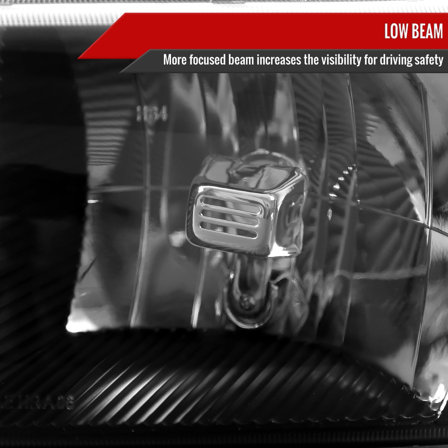 1999-2006 GMC Sierra/Yukon/Yukon XL Crystal Headlights Amber Reflector Black