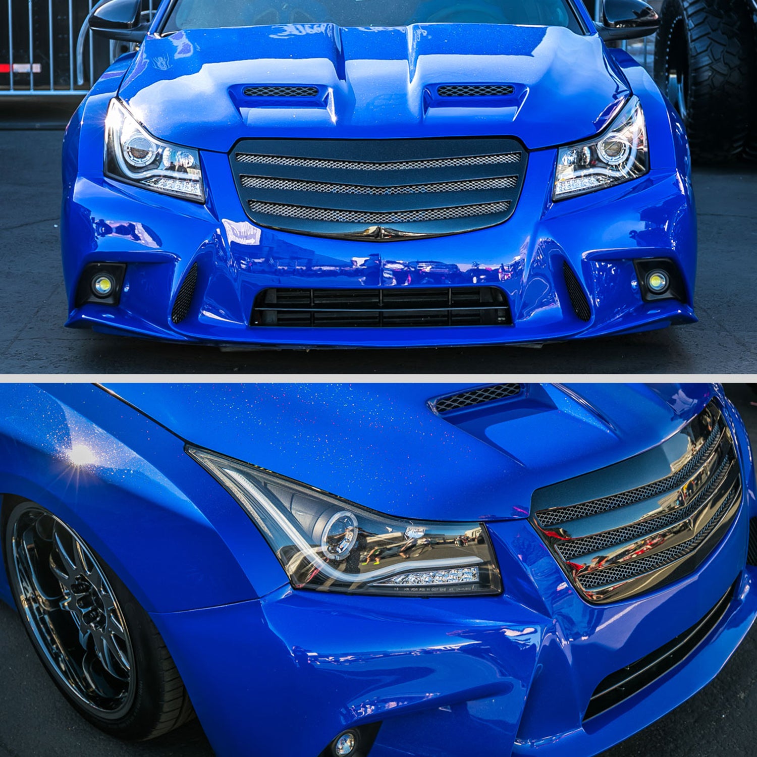 2011-2015 Chevy Cruze / 16 Cruze Limited Headlights LED Light & Signal Black