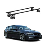 2005-2013 BMW 3 Series E90 E91 E92 Roof Rack Cross Bars Black