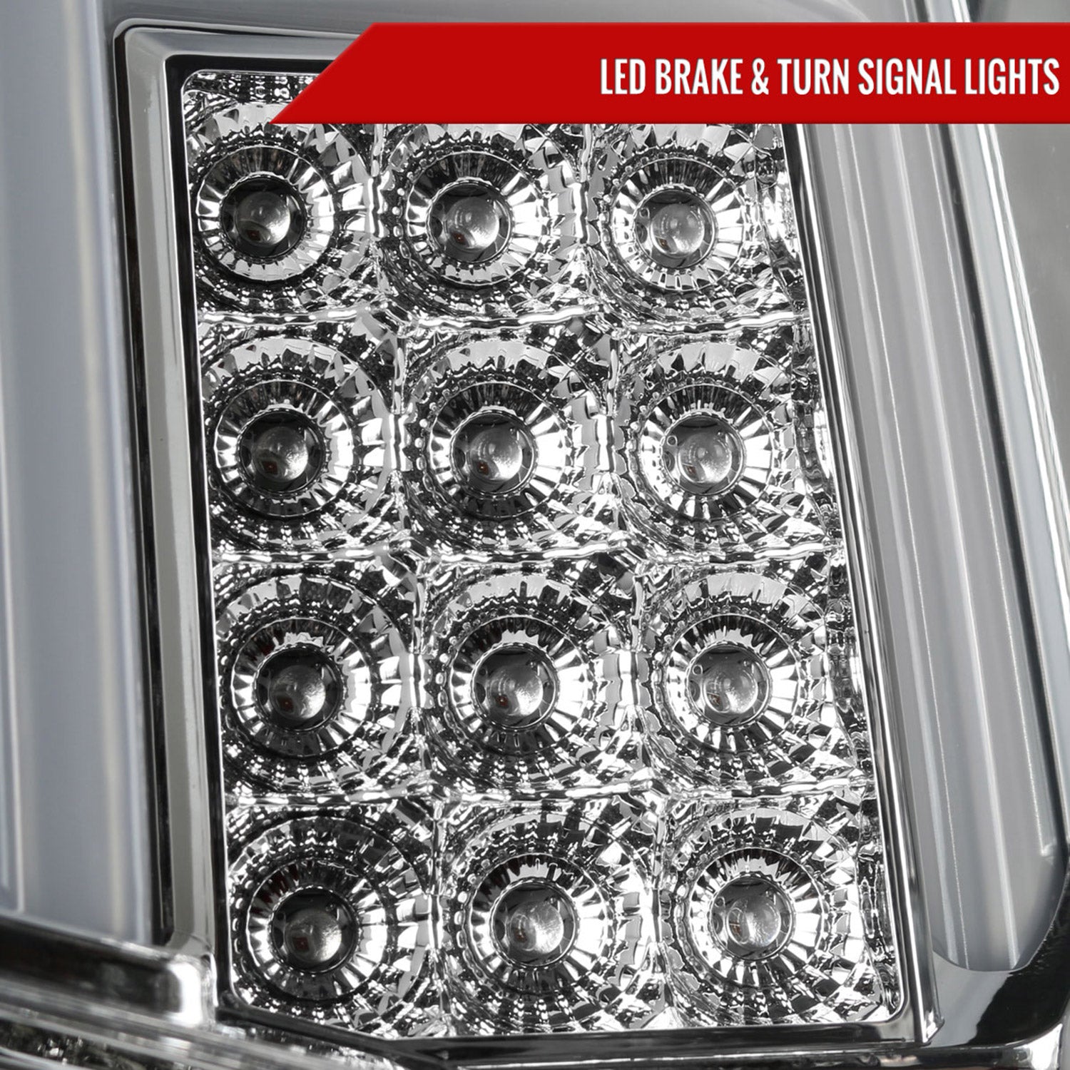 2014-2018 Chevy Silverado 1500 2500HD /Sierra 3500HD LED Tail Lights Chrome