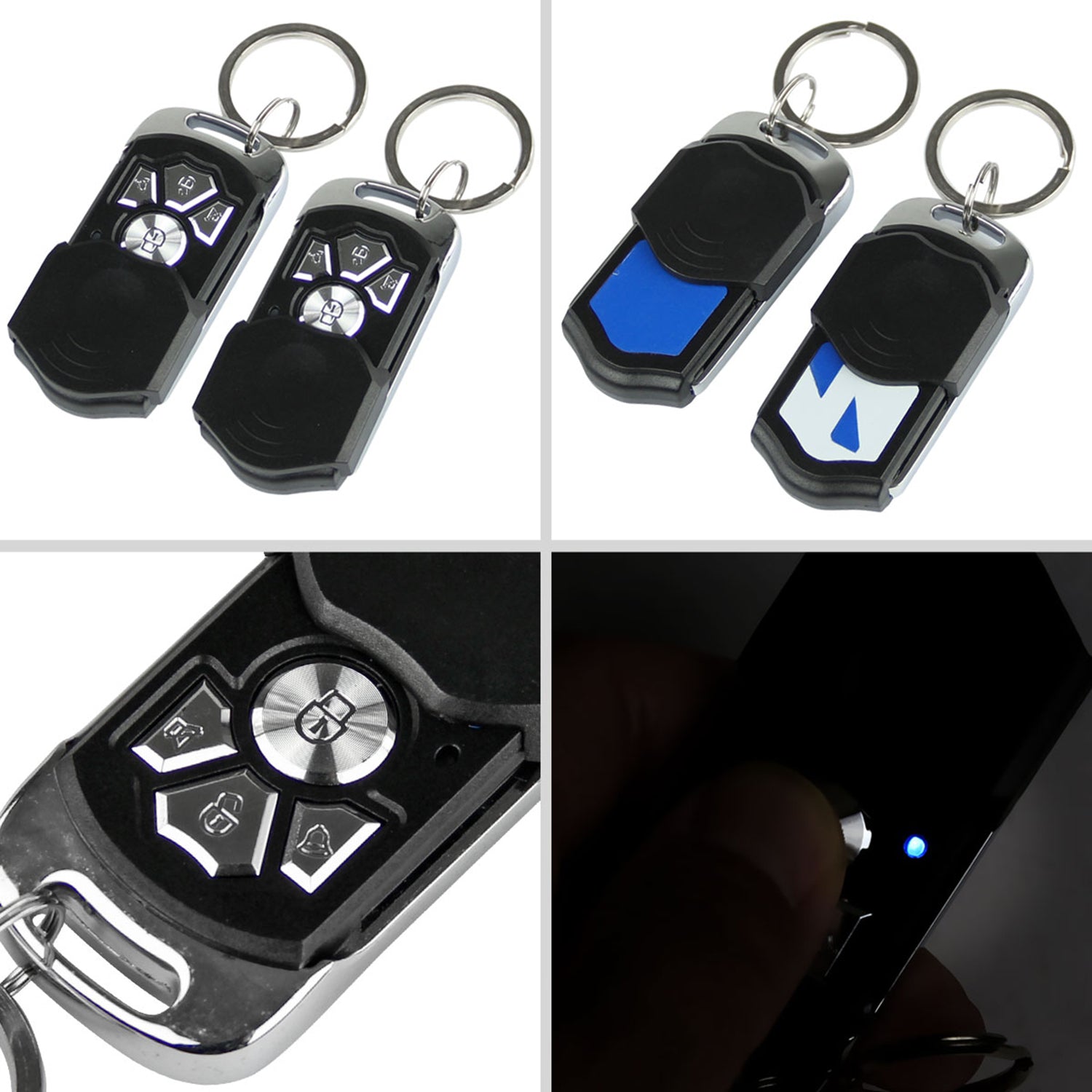 Remote Keyless Power Door Lock/Unlock Entry Kit 2-Function Remote Controls