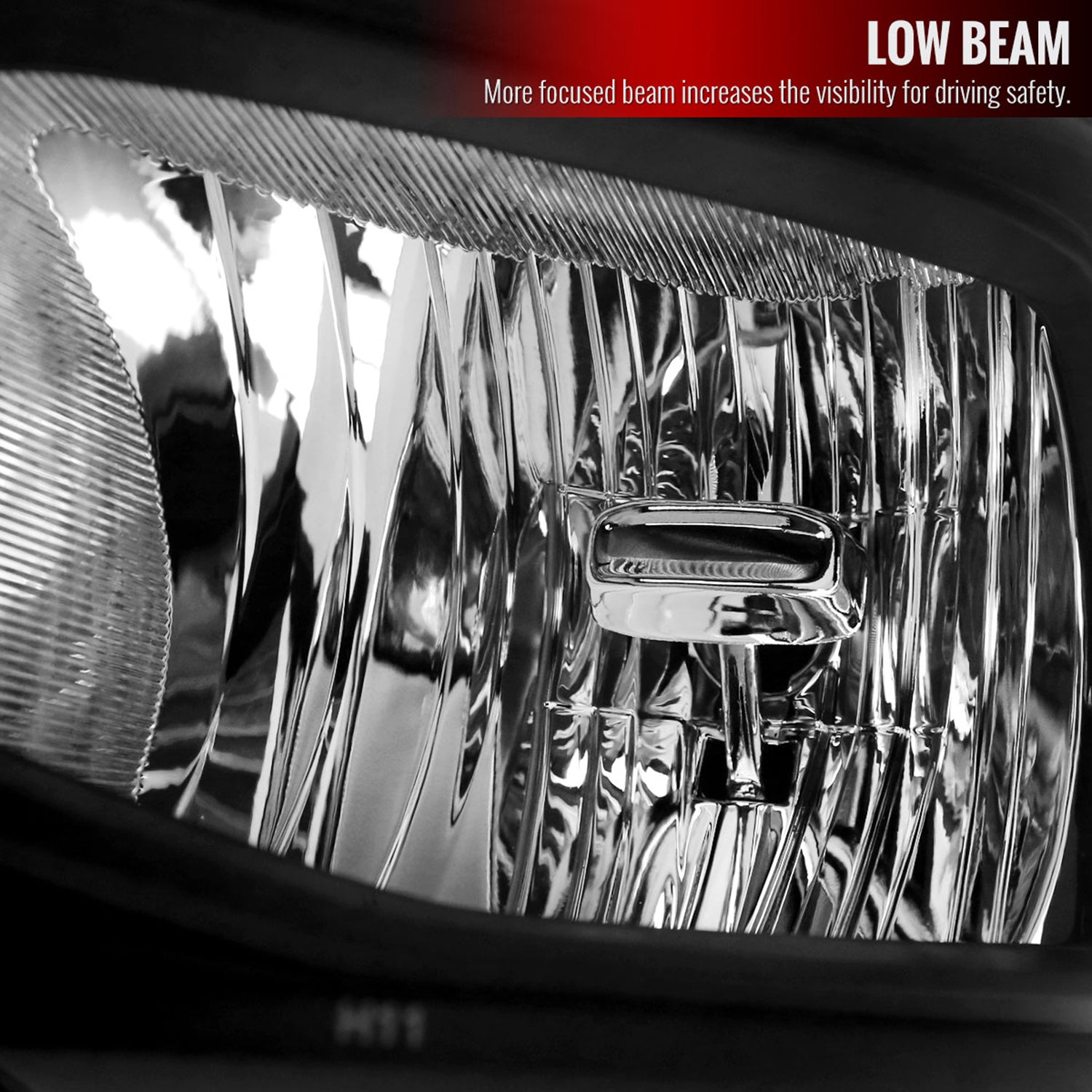 2019-2024 Dodge RAM 2500/3500/4500/5500 Factory Headlights Matt Black/Clear