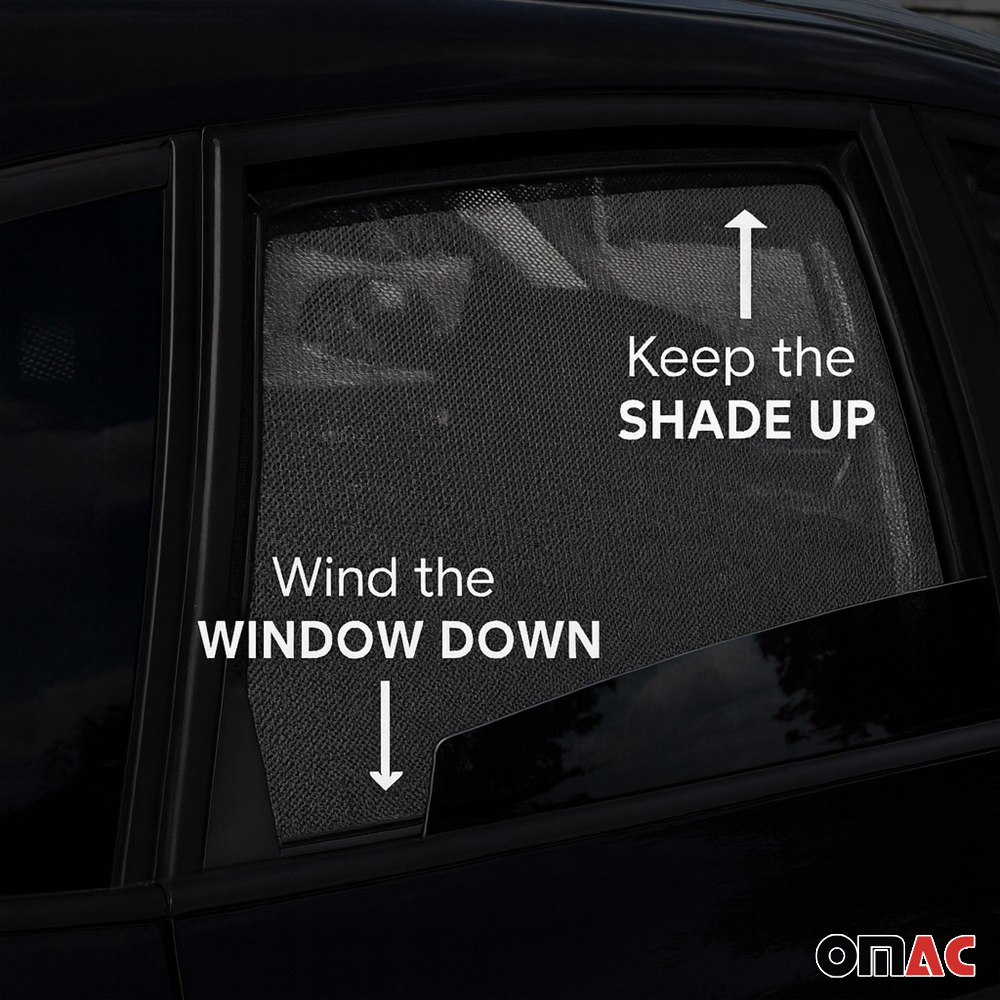 2005-2011 Mercedes M Class W164 Side Rear Window Curtain Mesh Black 2Pcs