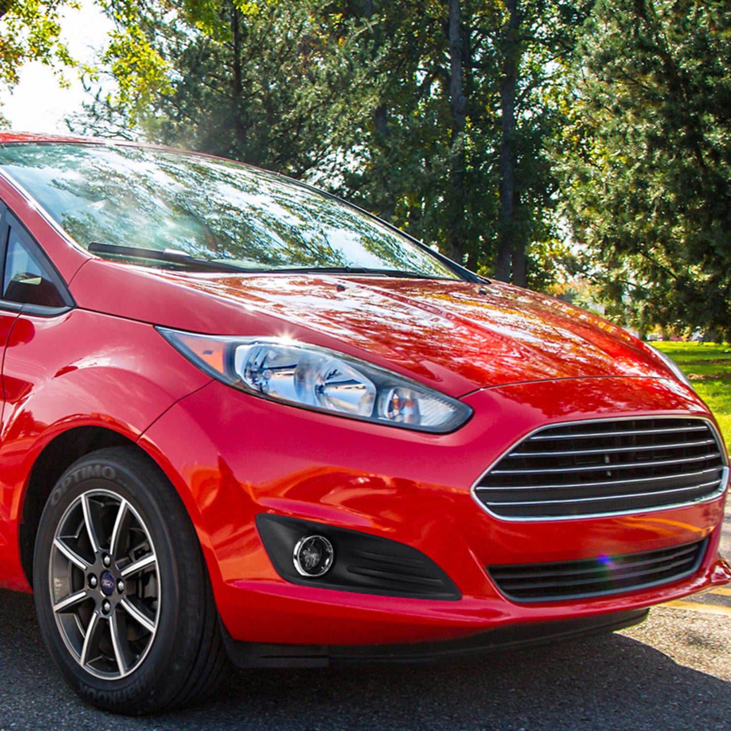 2014-2017 Ford Fiesta H11 Fog Lights Kit Chrome Housing/Clear Lens