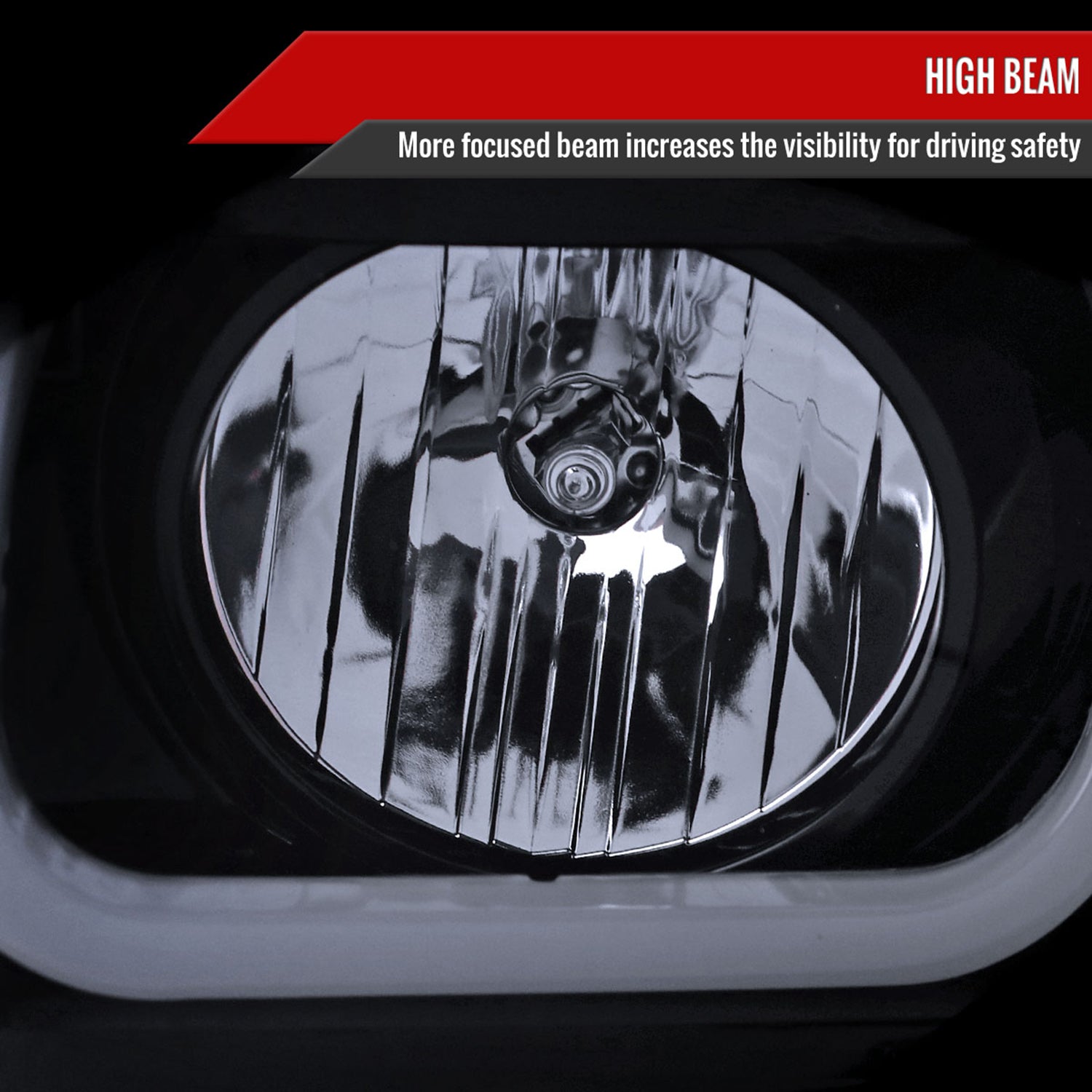 2007-2014 GMC Yukon/Yukon XL 1500/2500 LED U-Bar Headlights Black/Light Smoke