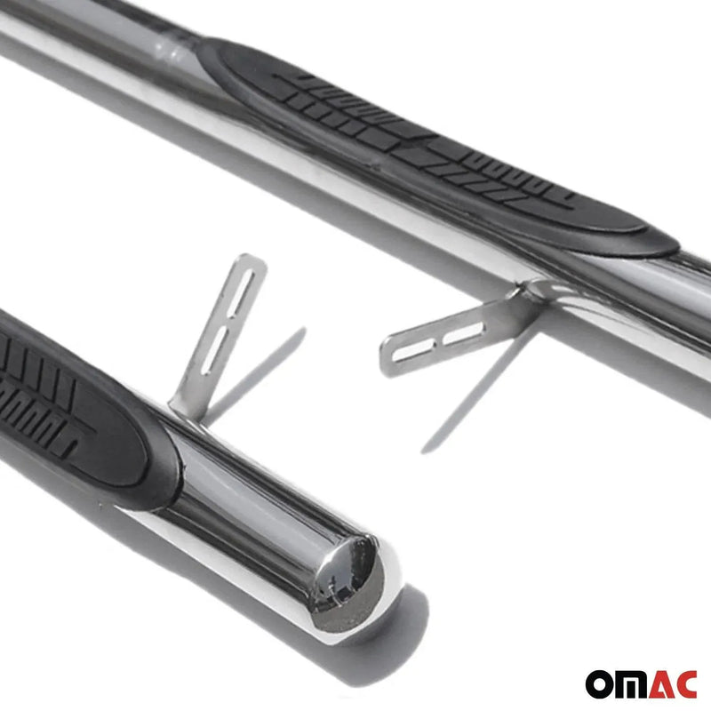 Steel Nerf Bars Side Step Running Board for Mercedes M Class W164 2005-2011 Gray - OMAC USA