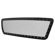 2004-2008 Ford F-150 Rivet Style Black S.Steel Mesh Grille Center Insert
