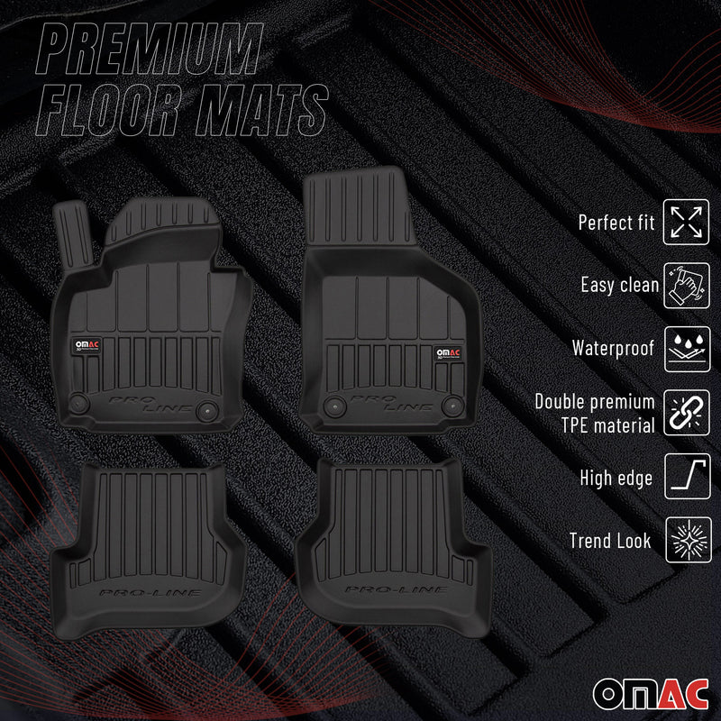 2003-2014 VW Golf Mk6 Premium Floor Mats Liners Full Set All Weather Heavy Duty