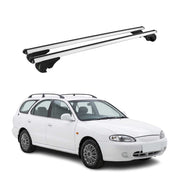 Roof Racks Cross Bars for Hyundai Elantra Wagon 1996-2000 TÜV Aluminium Gray