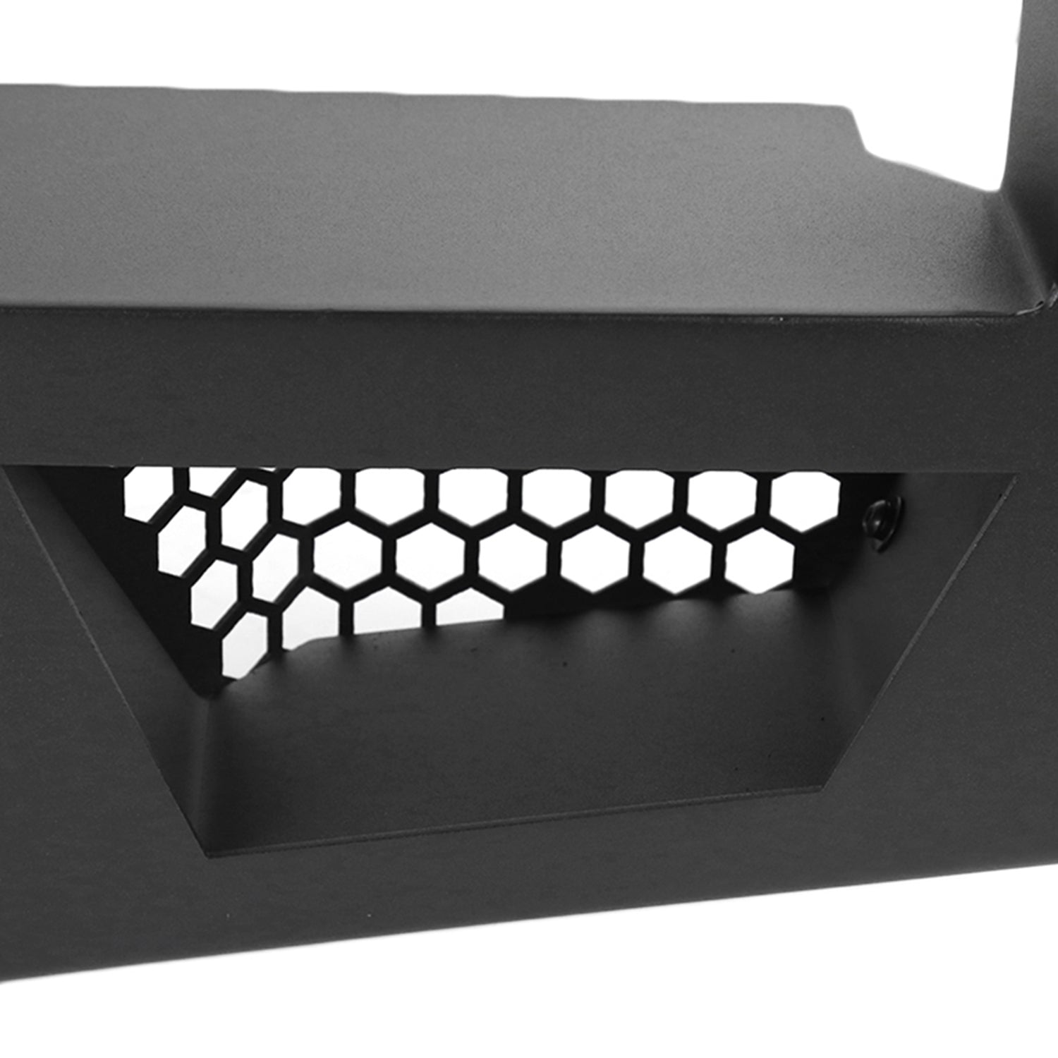 2016-2021 Toyota Tacoma Black Heavy Duty Steel Rear Step Bumper w/License Lamp