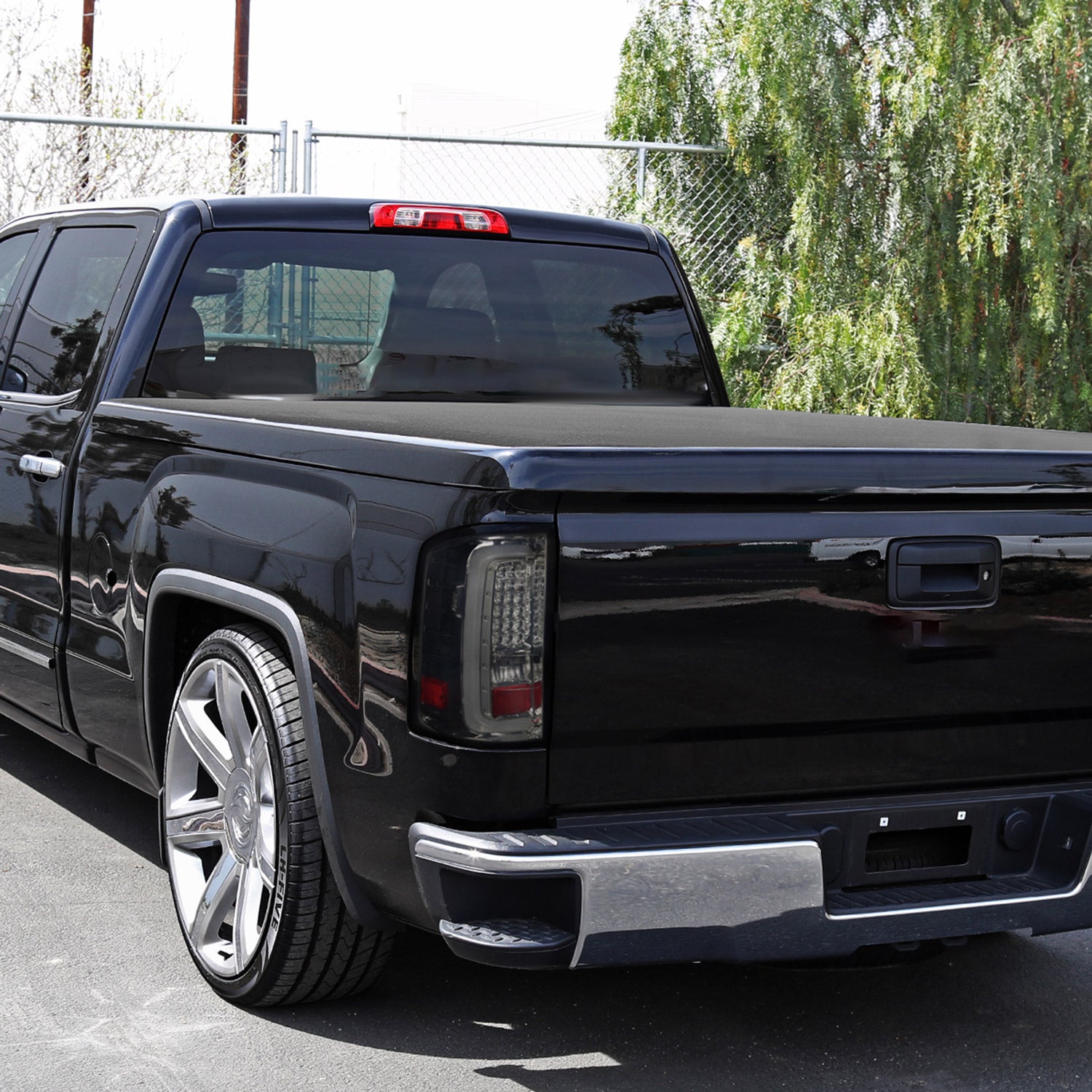 2014-2018 GMC Sierra 1500/2500HD/3500HD LED Tail Lights Chrome/Smoke Lens