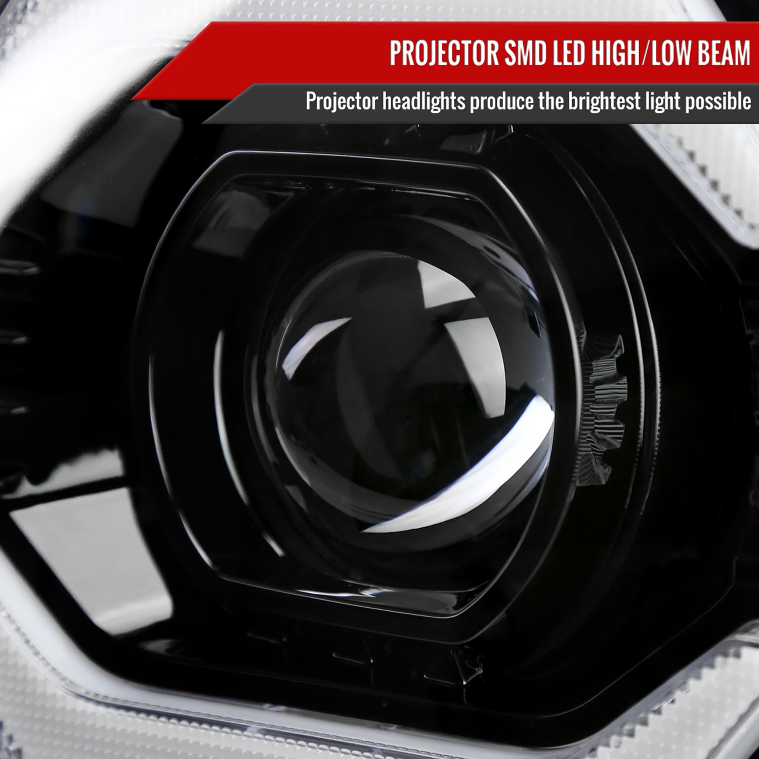 2007-2014 Toyota FJ Cruiser Full LED Projector Headlights LED Signal Black