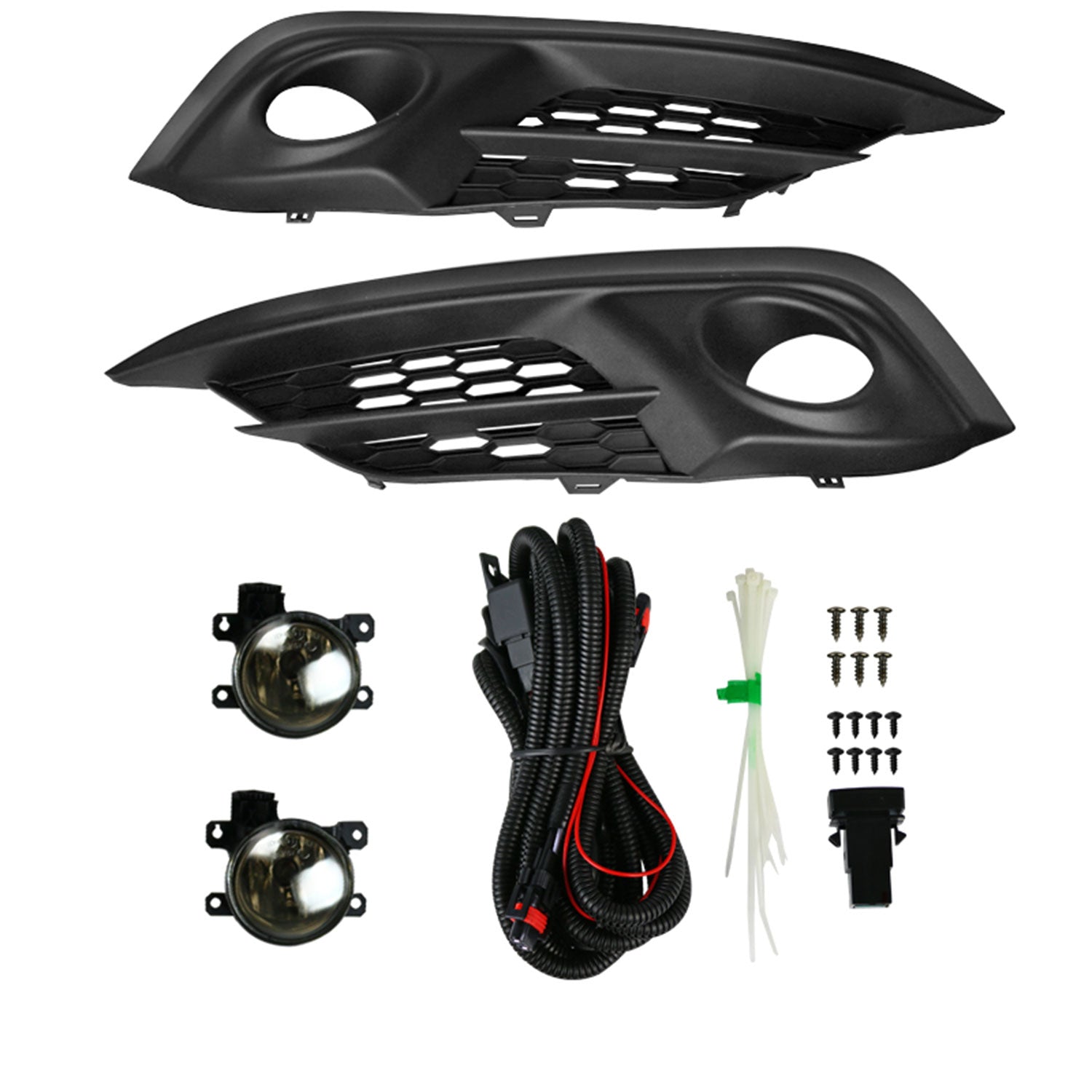 2016-2017 Honda Civic Coupe/Sedan H8 Fog Lights Kit Chrome/Smoke Lens