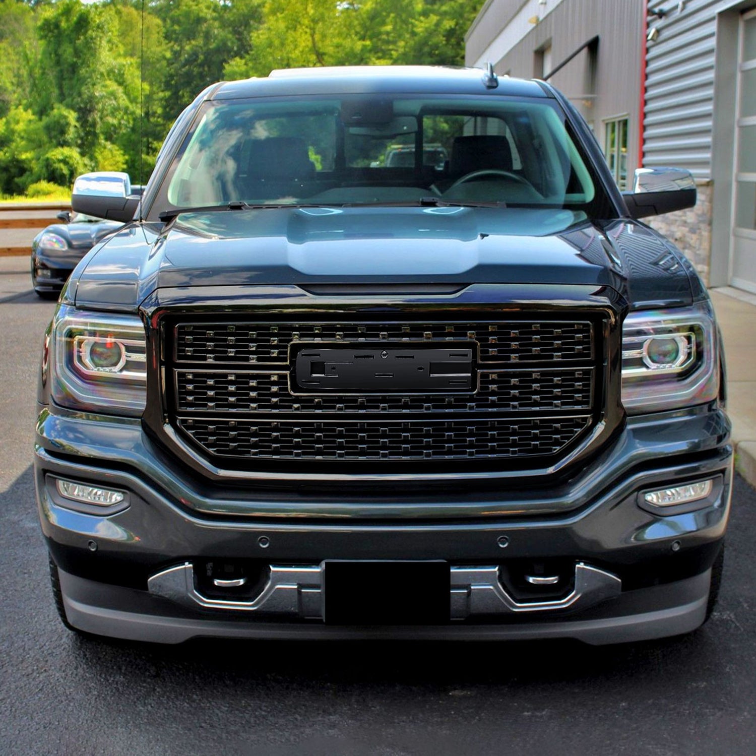 2016-2018 GMC Sierra 1500 Glossy Mesh Denali Style Hood Replacement Grille