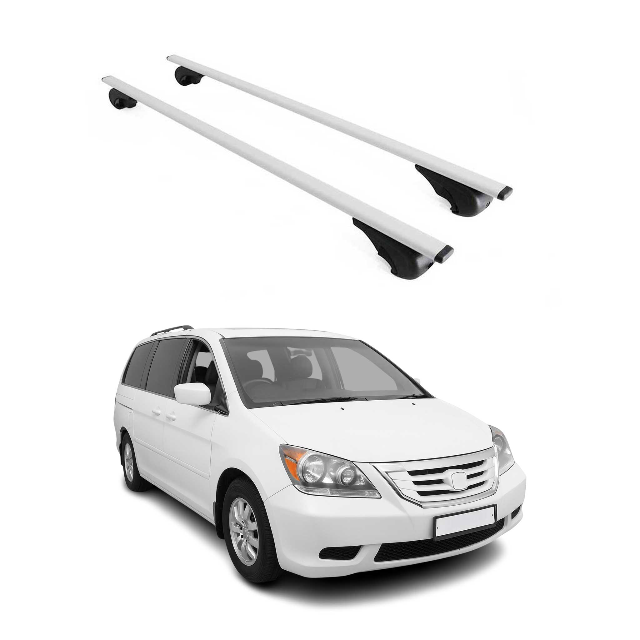 2008-2013 Honda Odyssey Roof Rack Cross Bars Silver