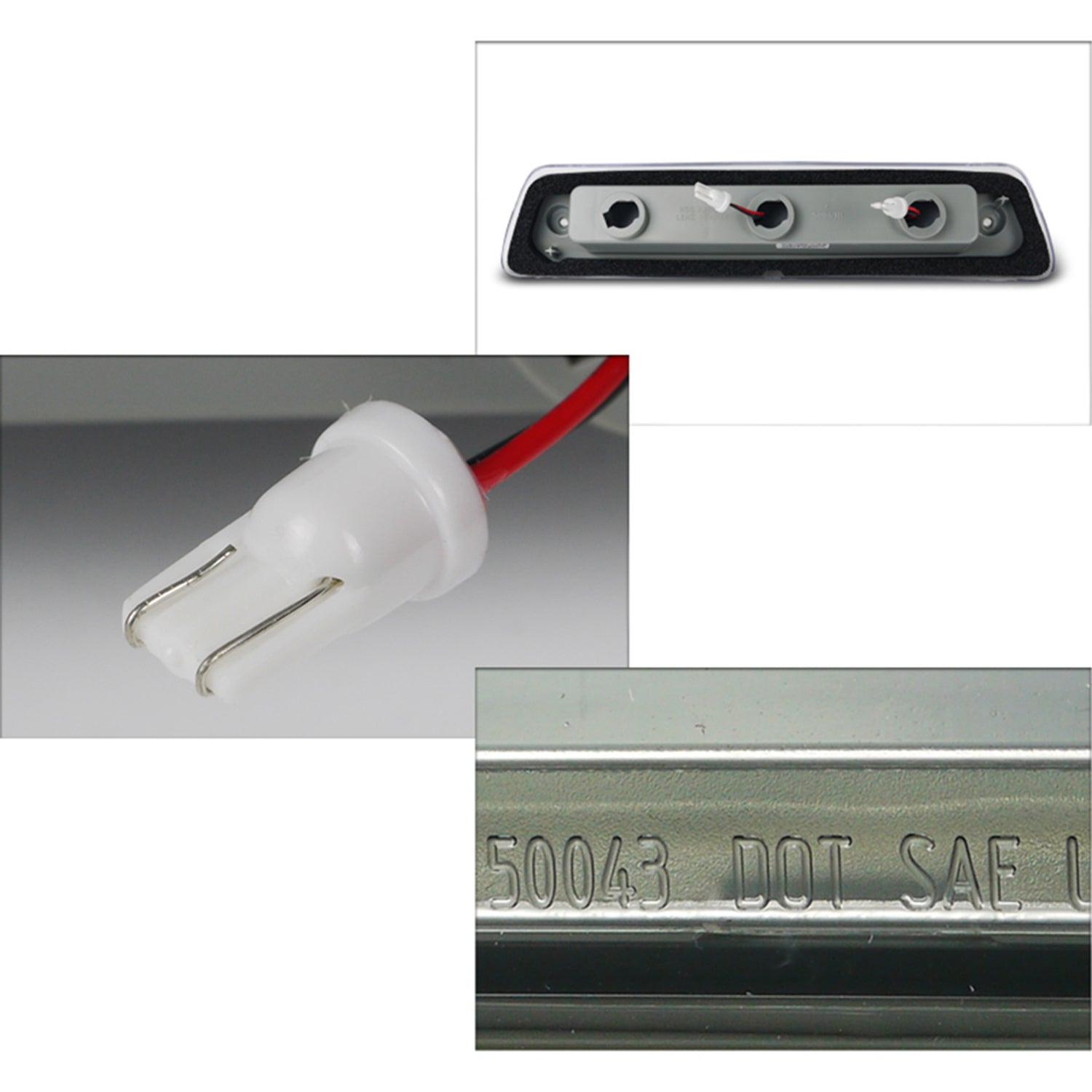 2009-2014 Ford F-150 LED SMD 3rd Brake Light Chrome Housing/Smoke Lens