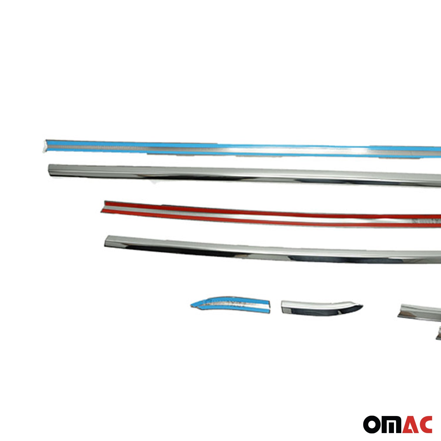 2013-2016 Buick Encore Window Molding Trim Streamer Stainless Steel Silver 8 Pcs