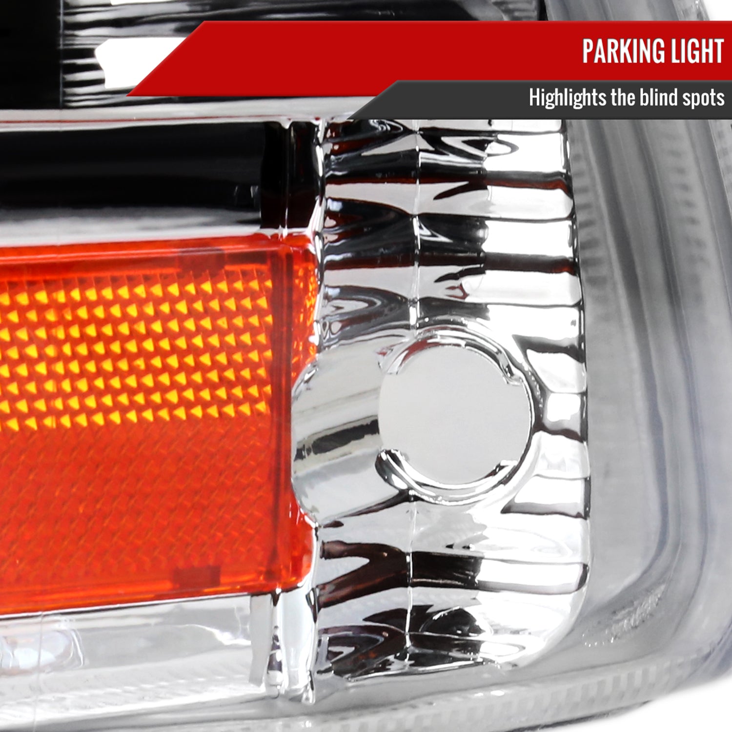1997-2004 Dodge Dakota/ Durango LED Light Factory Crystal Headlights Chrome