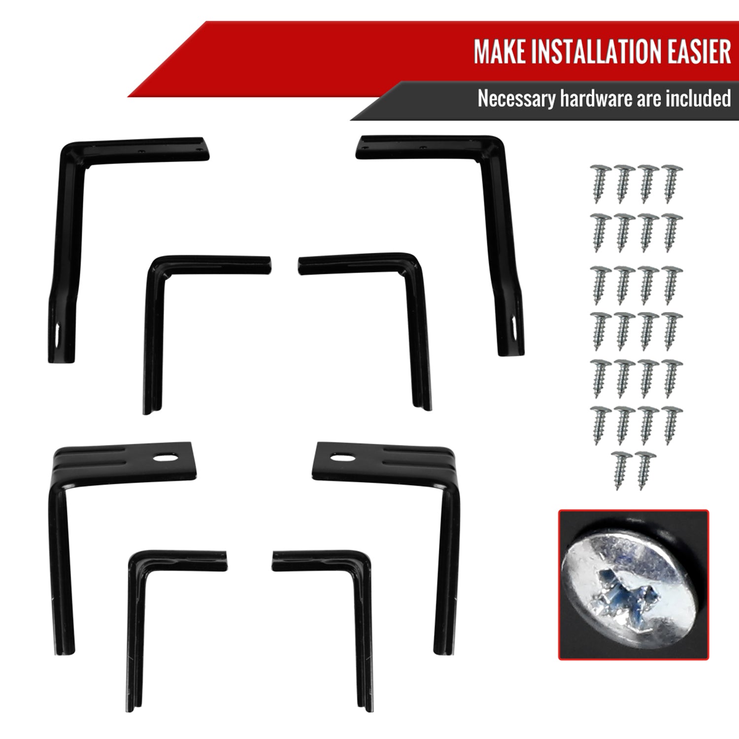 1997-2004 Chevy Corvette C5 H7 Projector Headlights Matte Black/Clear Lens