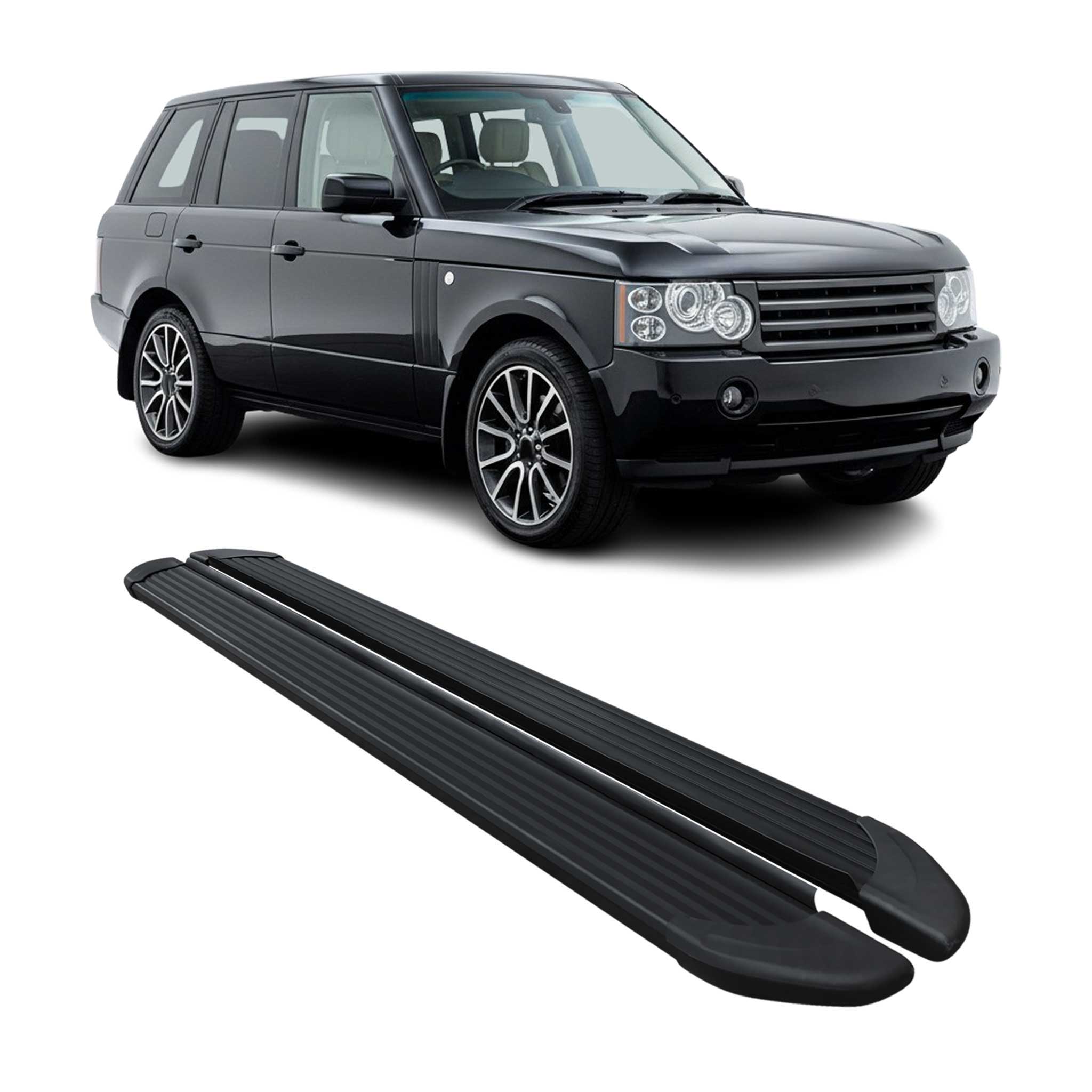 2003-2012 Land Rover Range Rover Running Boards Side Steps Black