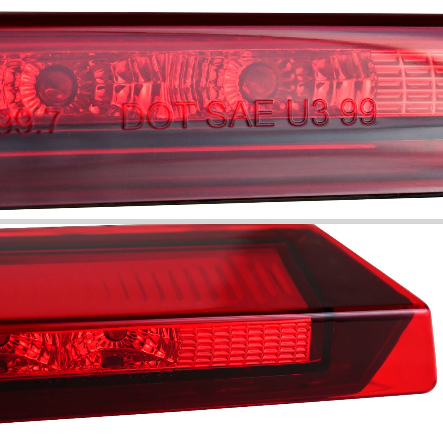1999-2004 Ford Mustang LED 3rd Brake Light Chrome Housing/Red Lens