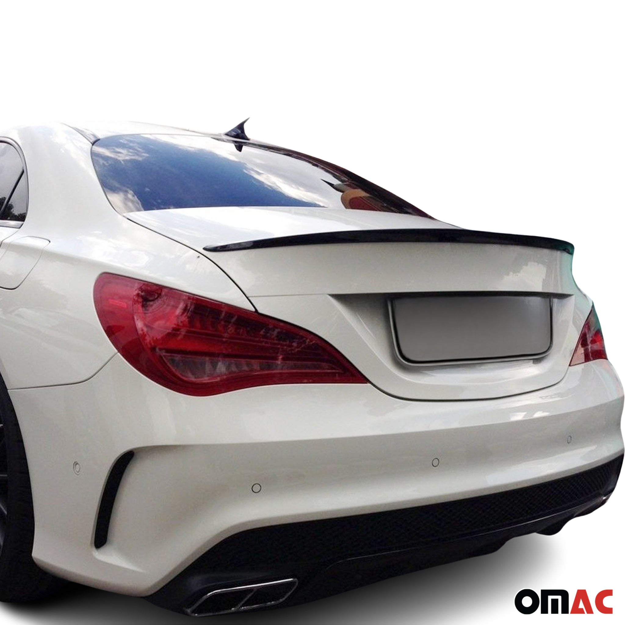 2013-2019 Mercedes CLA C117 Rear Trunk Spoiler Wing ABS Black 1Pc