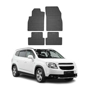 2012-2014 Chevrolet Orlando Floor Mats Liners Full Set All Weather Rubber Black