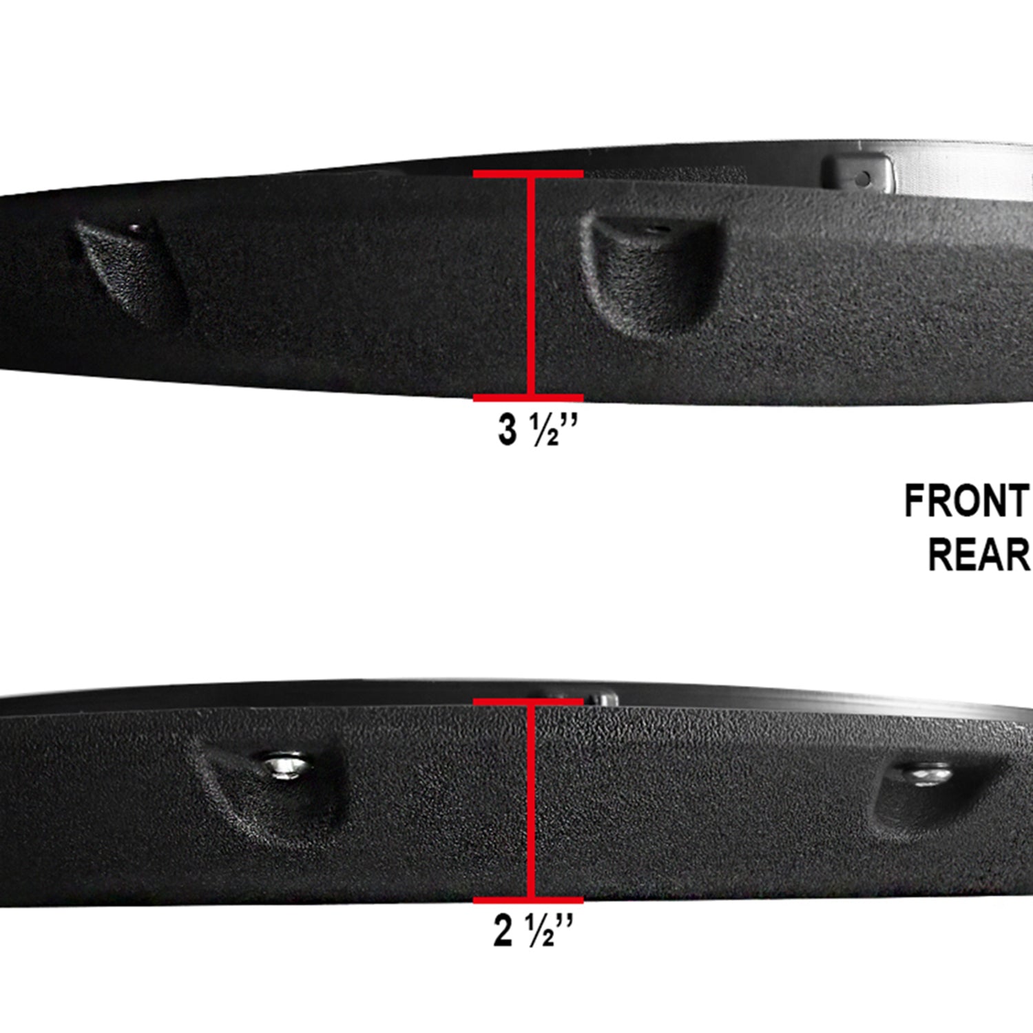 2009-2018 Dodge RAM 1500 / 2019-2021 RAM Classic Textured Rivet Fender Flares