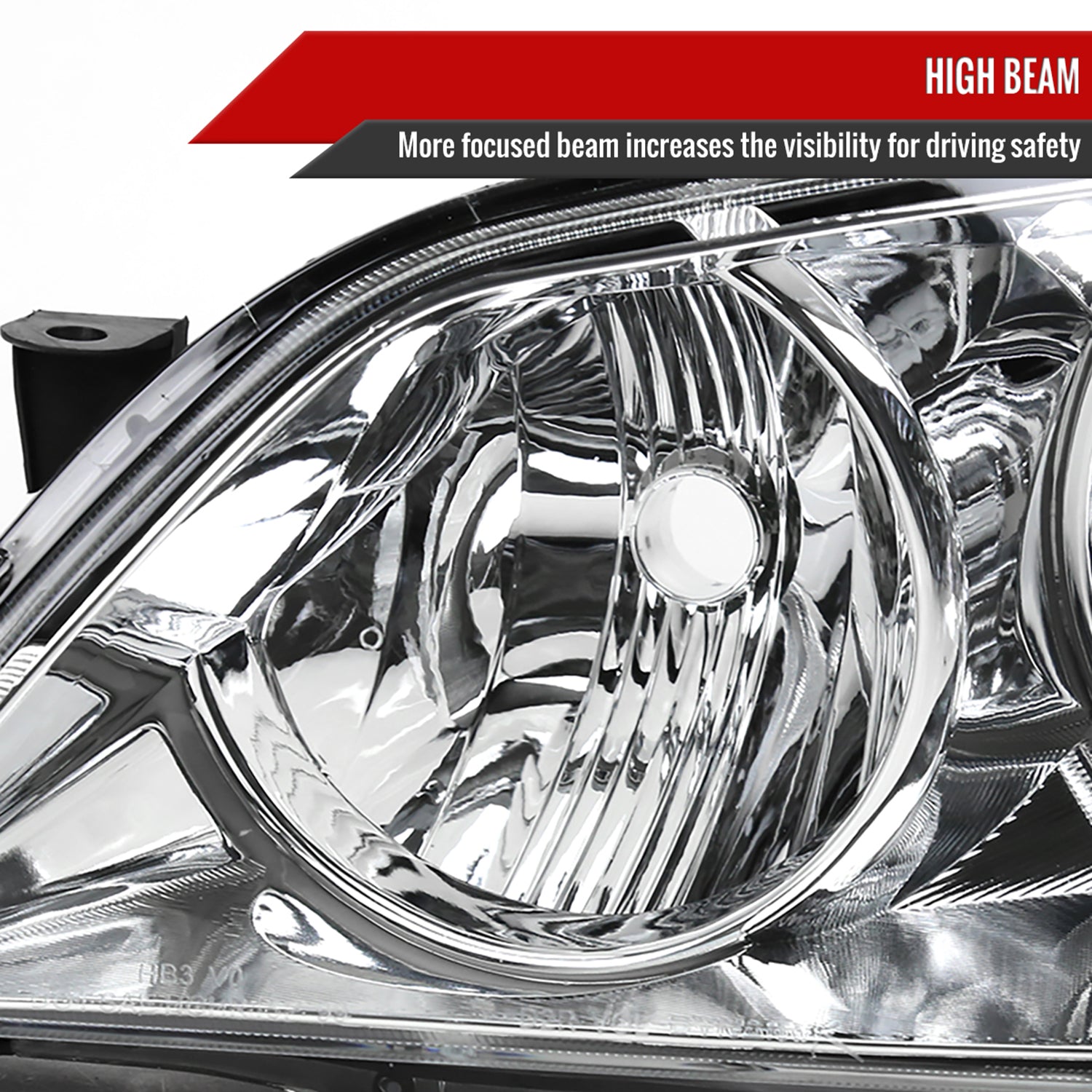 2001-2005 Lexus IS300 Factory Style Crystal Headlights Chrome/Clear Lens
