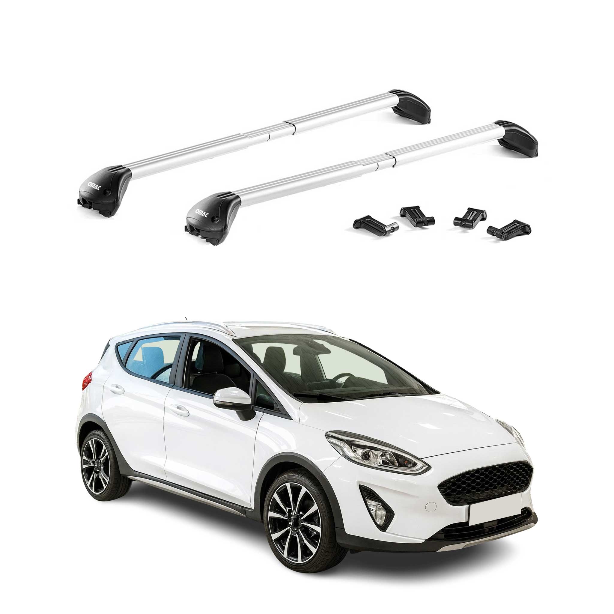 Roof Rack Cross Bars Luggage Carrier for Porsche Macan 2015-2024 Alu Grey 2x