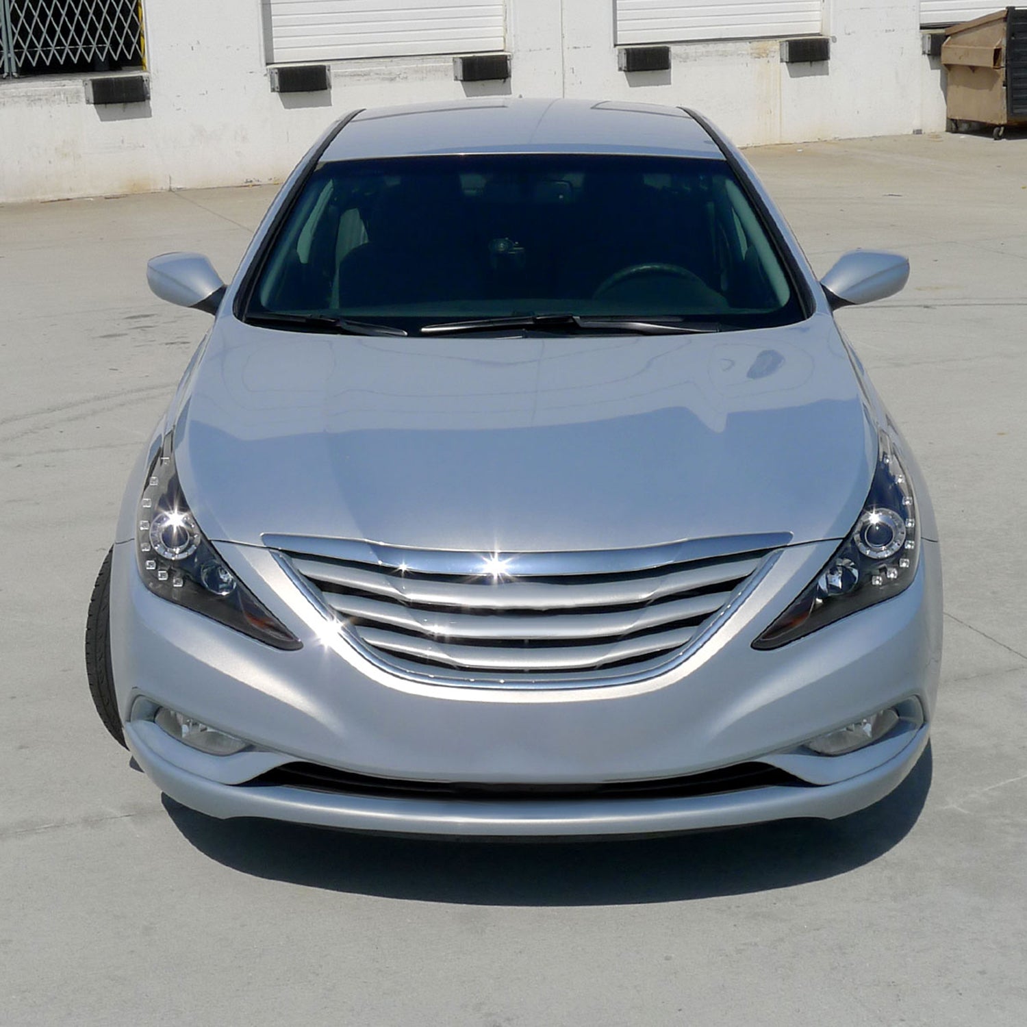 2011-2014 Hyundai Sonata Projector Headlights SMD LED Light Strip Matt Black