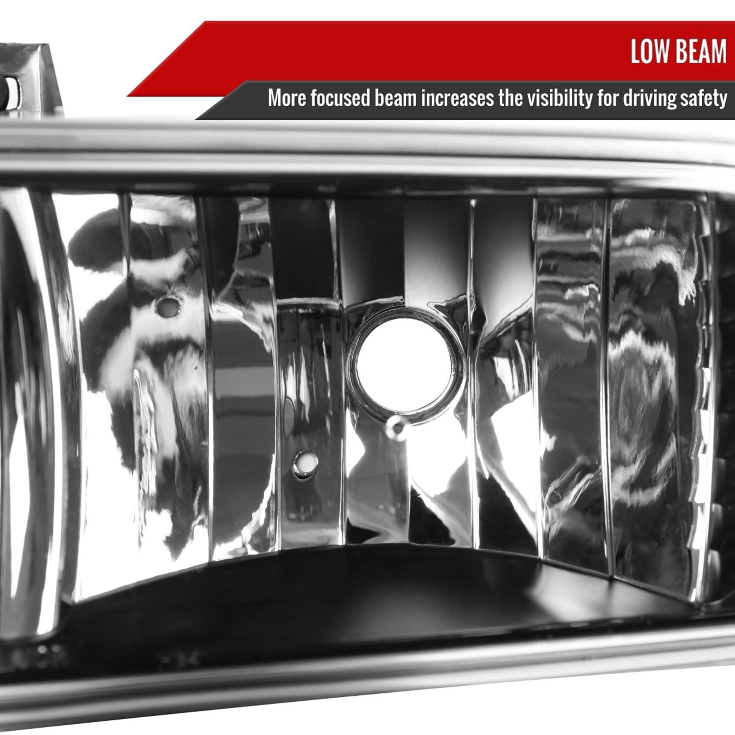 1998-2004 Chevy S10/Blazer Factory Style Headlights Matte Black/Clear Lens